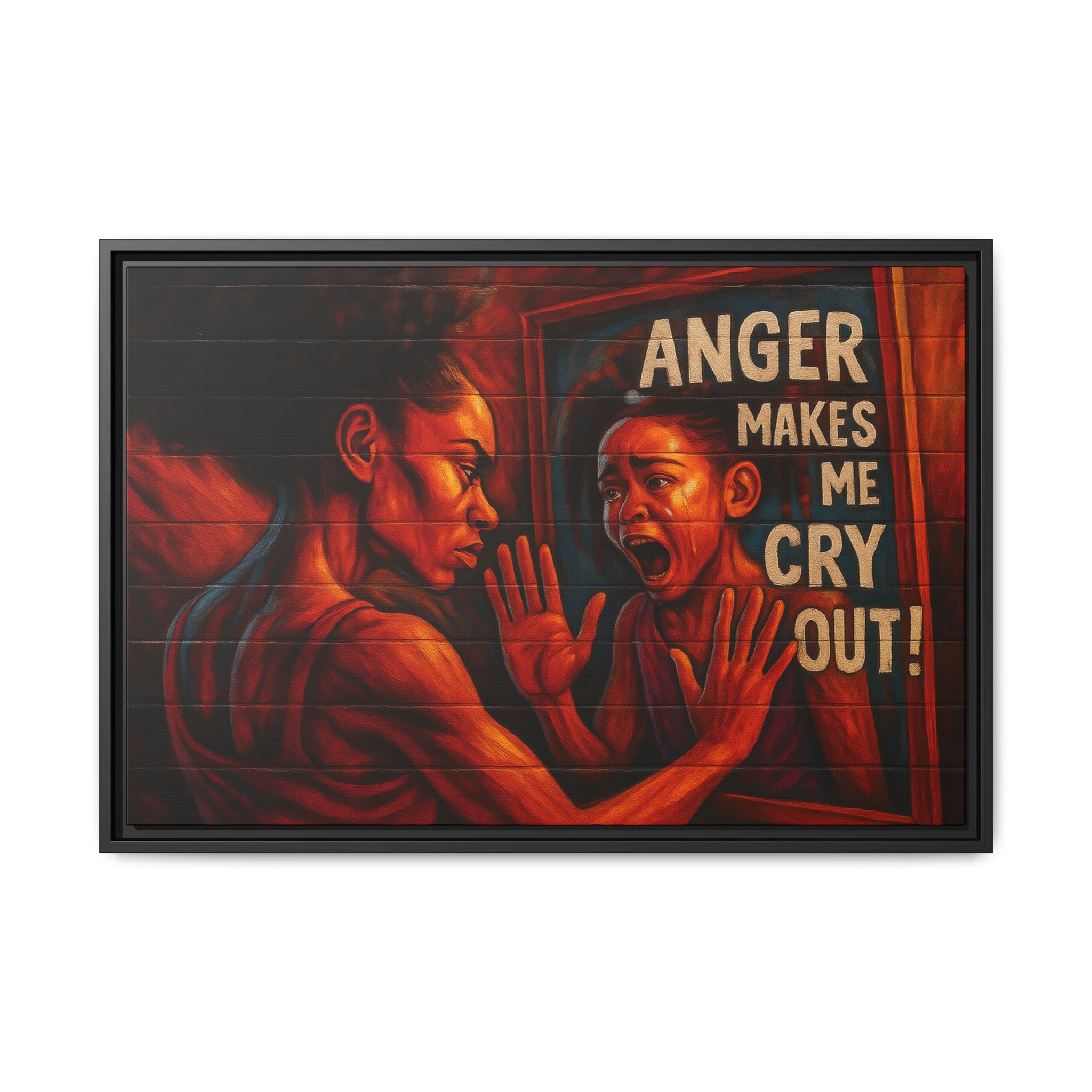 Framed Wall Art - Emotionally Resonant Canvas, Inspirational Home Decor, Powerful Motivational Gift, Unique Art for Self-Reflection