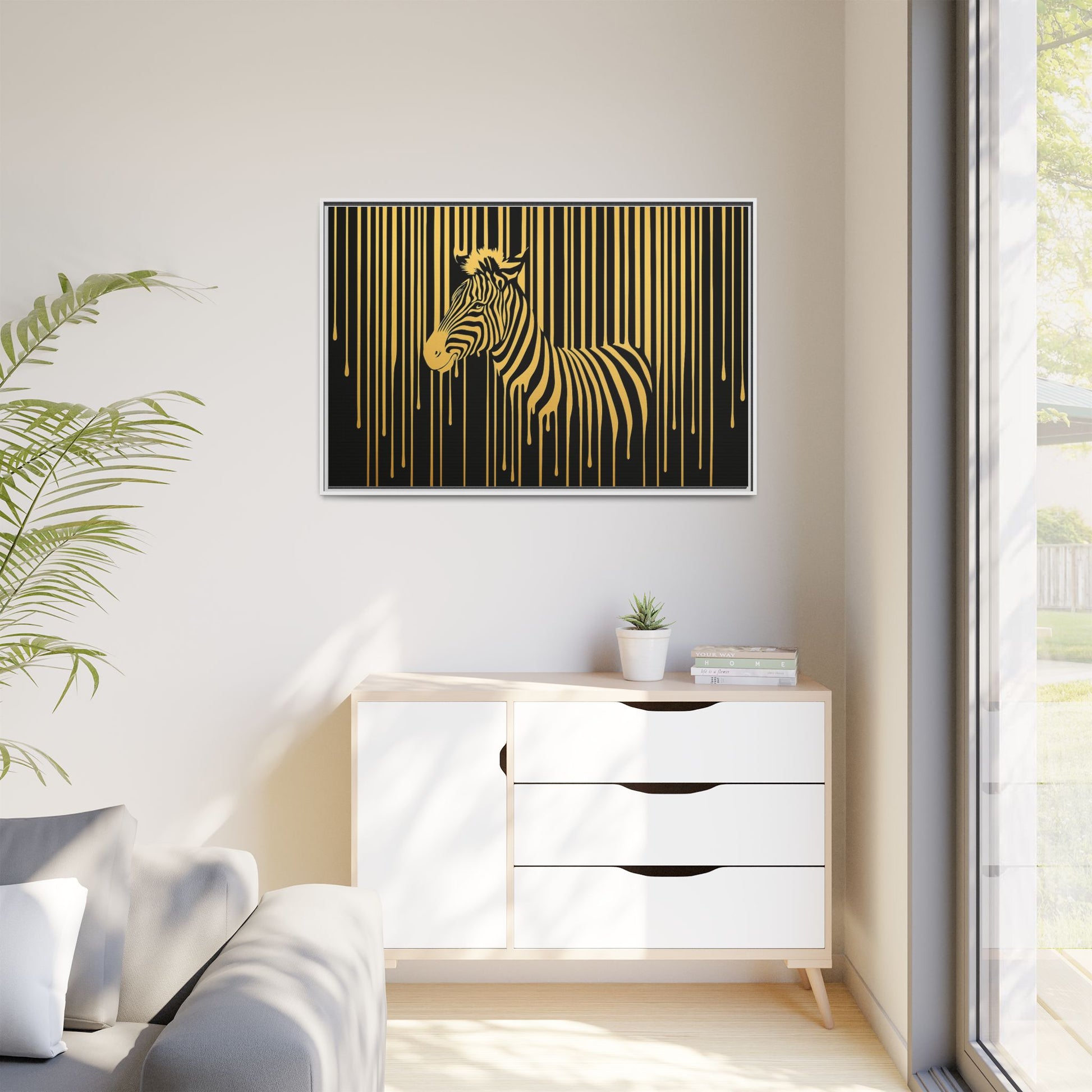 Gold Dripping Zebra