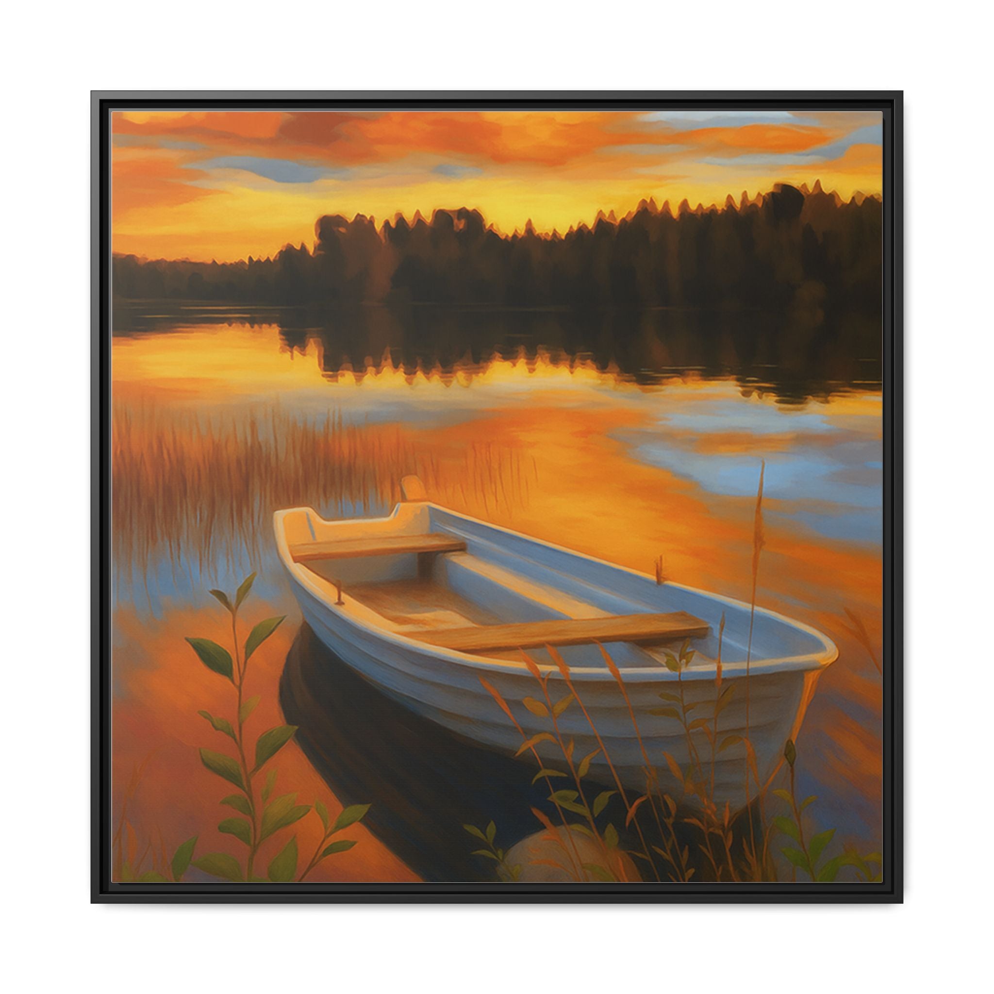 Sunset Boat Reflections