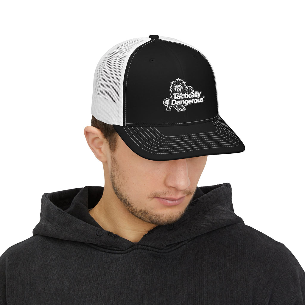 Dangerously Cute Lion Embroidered Trucker Cap