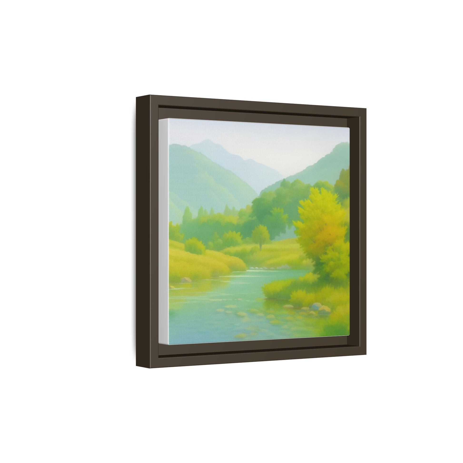 Calming River Green Landscape