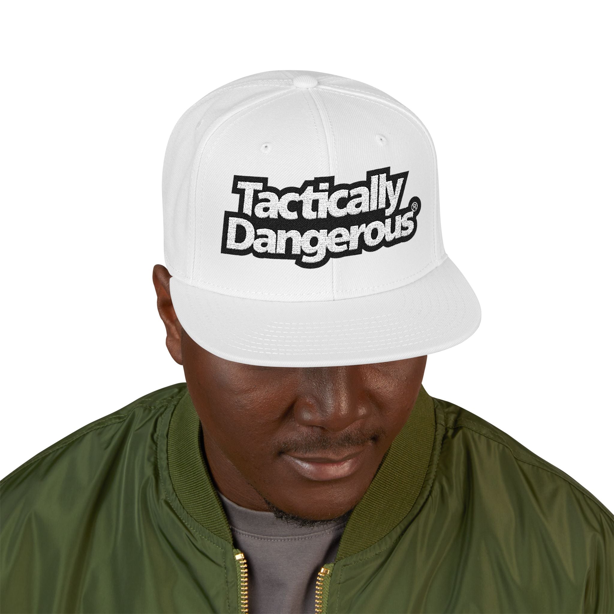 Tactically Dangerous Embroidered Snapback Hat — Bold Streetwear Cap