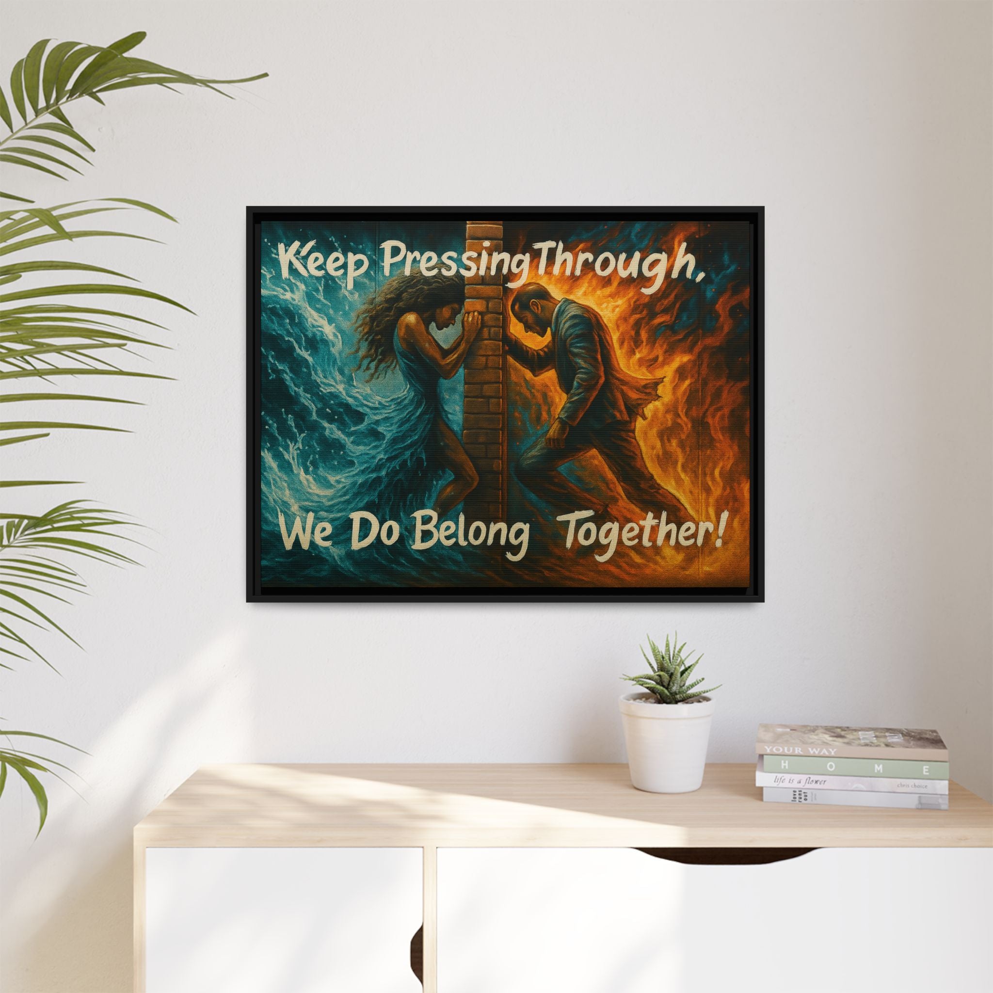 Matte Canvas, Framed (Multi-color)