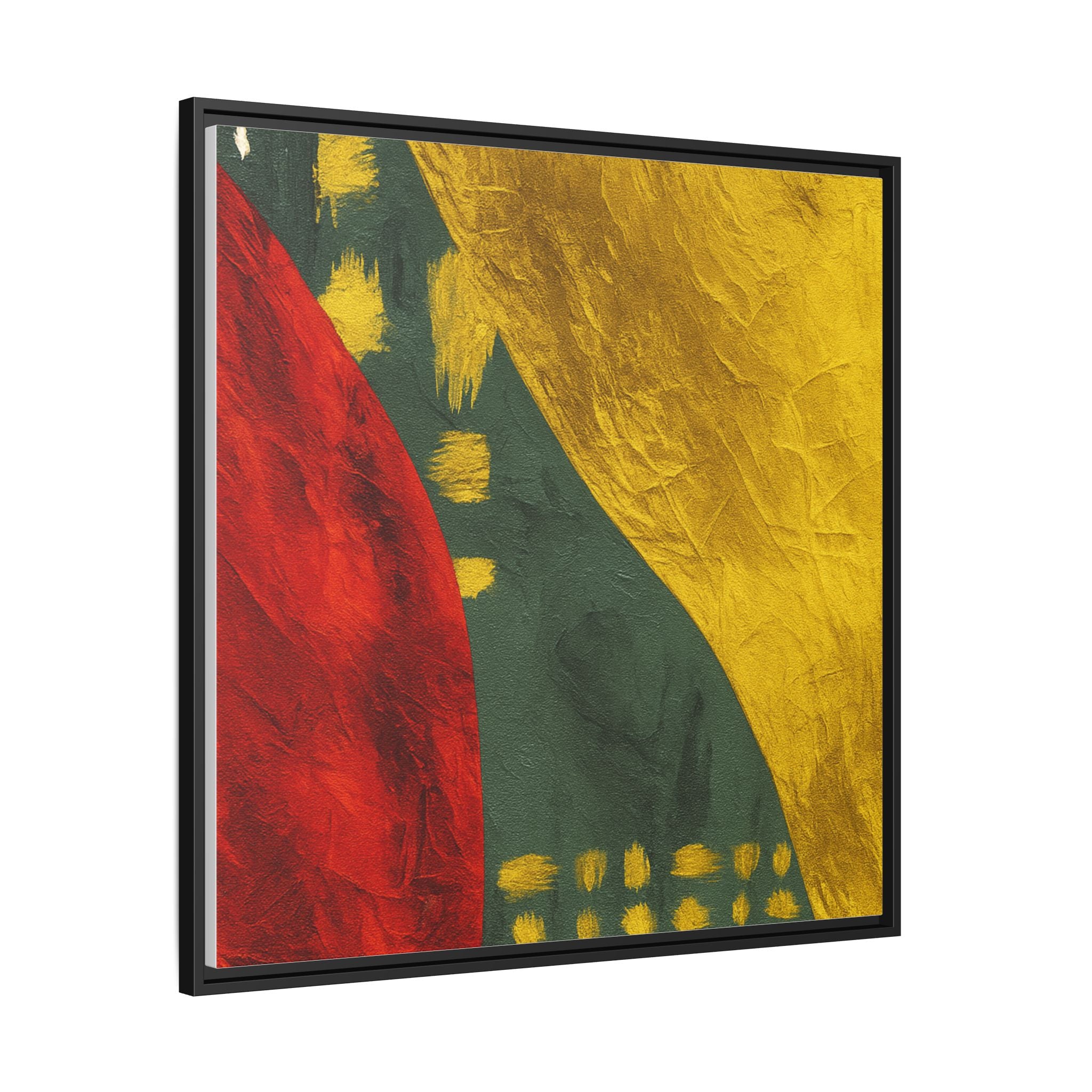 Red Green Gold Abstract