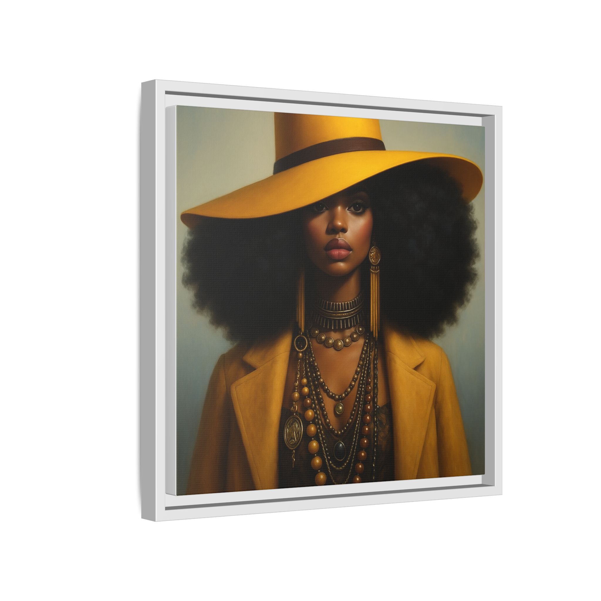 Yellow Afro Royalty of Elegance