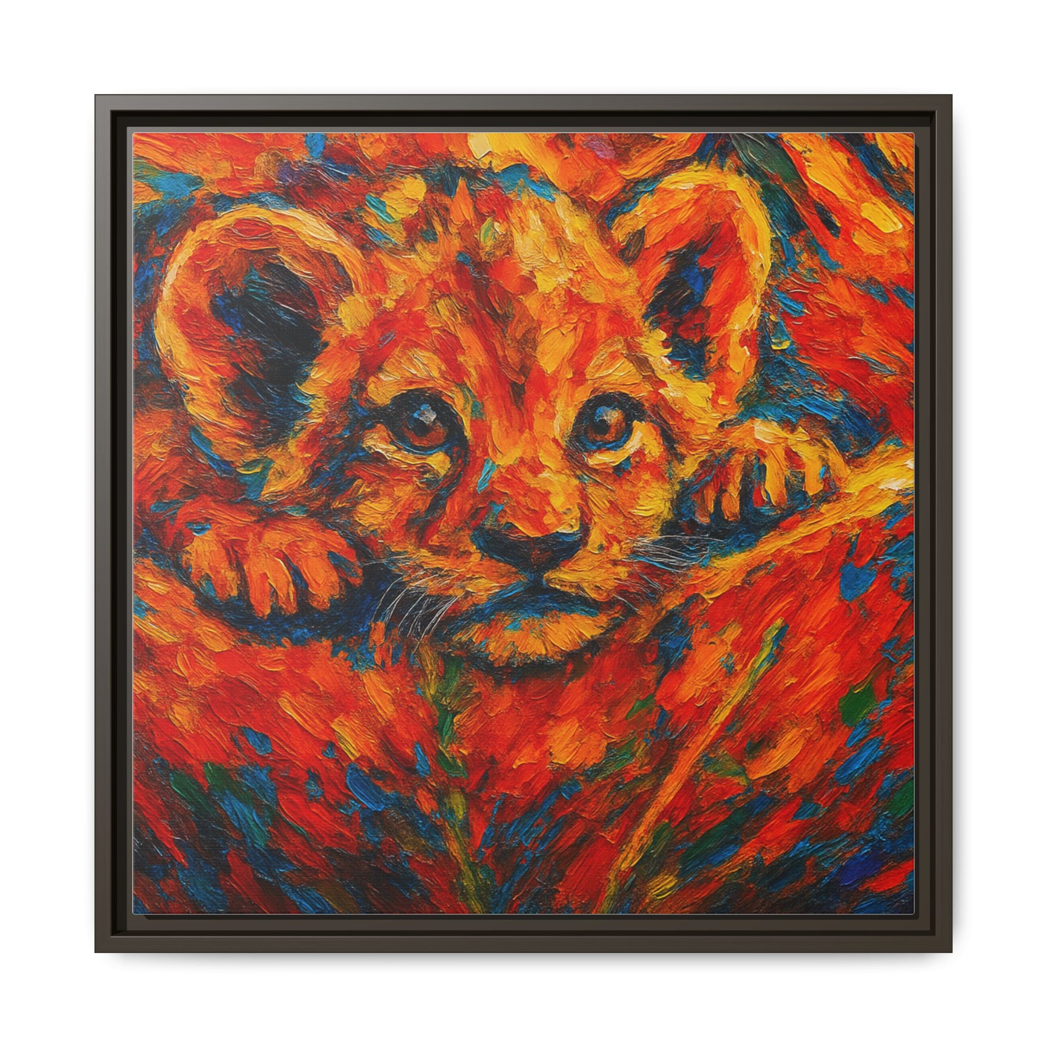Vibrant Lion Cub