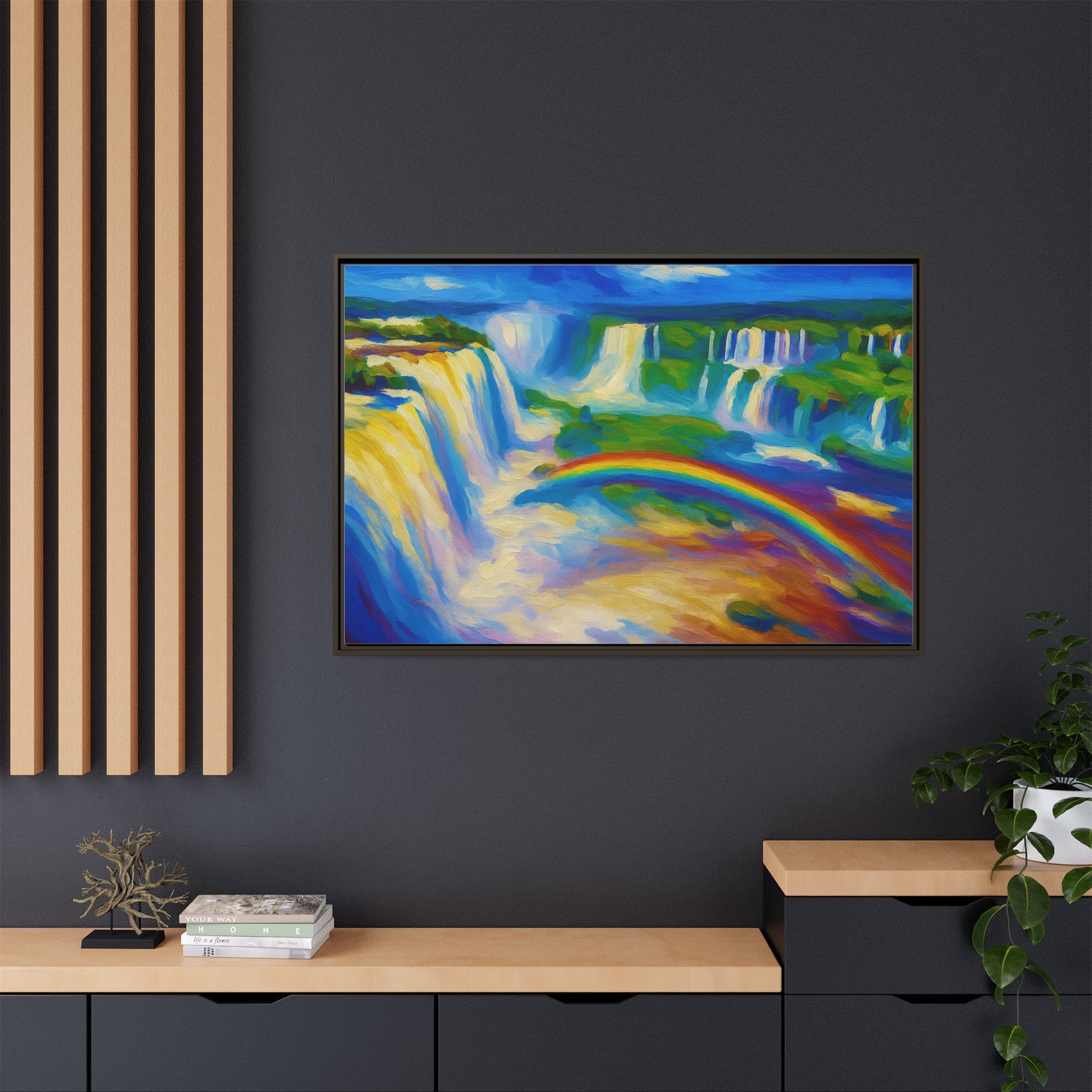 Waterfall Rainbow Splash