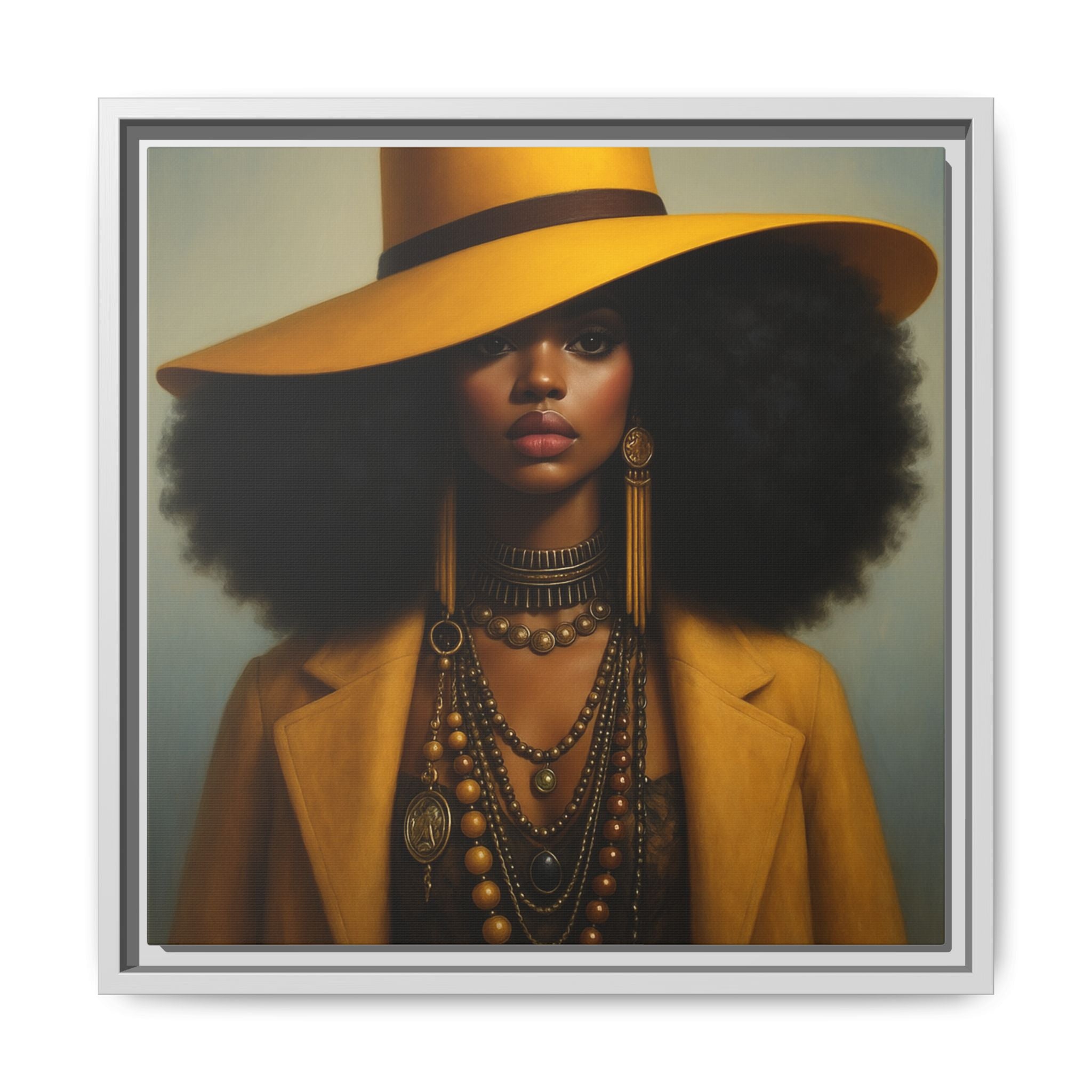 Yellow Afro Royalty of Elegance