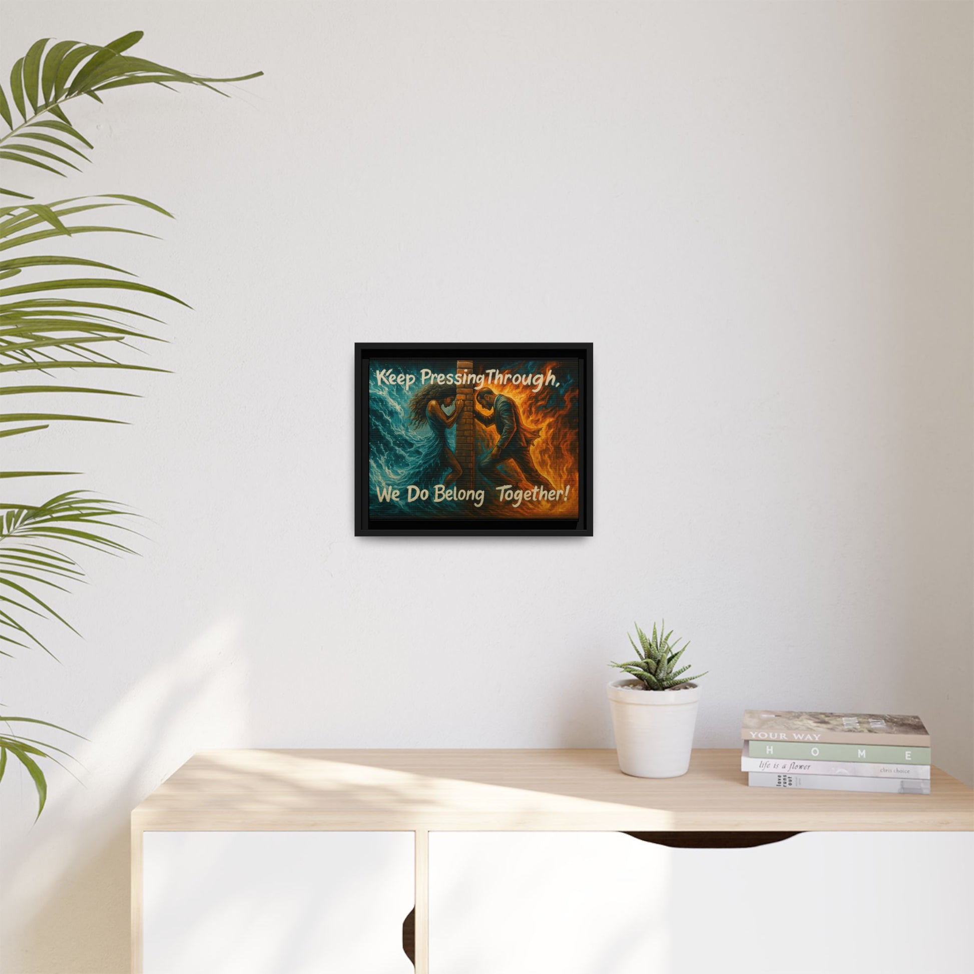 Matte Canvas, Framed (Multi-color)