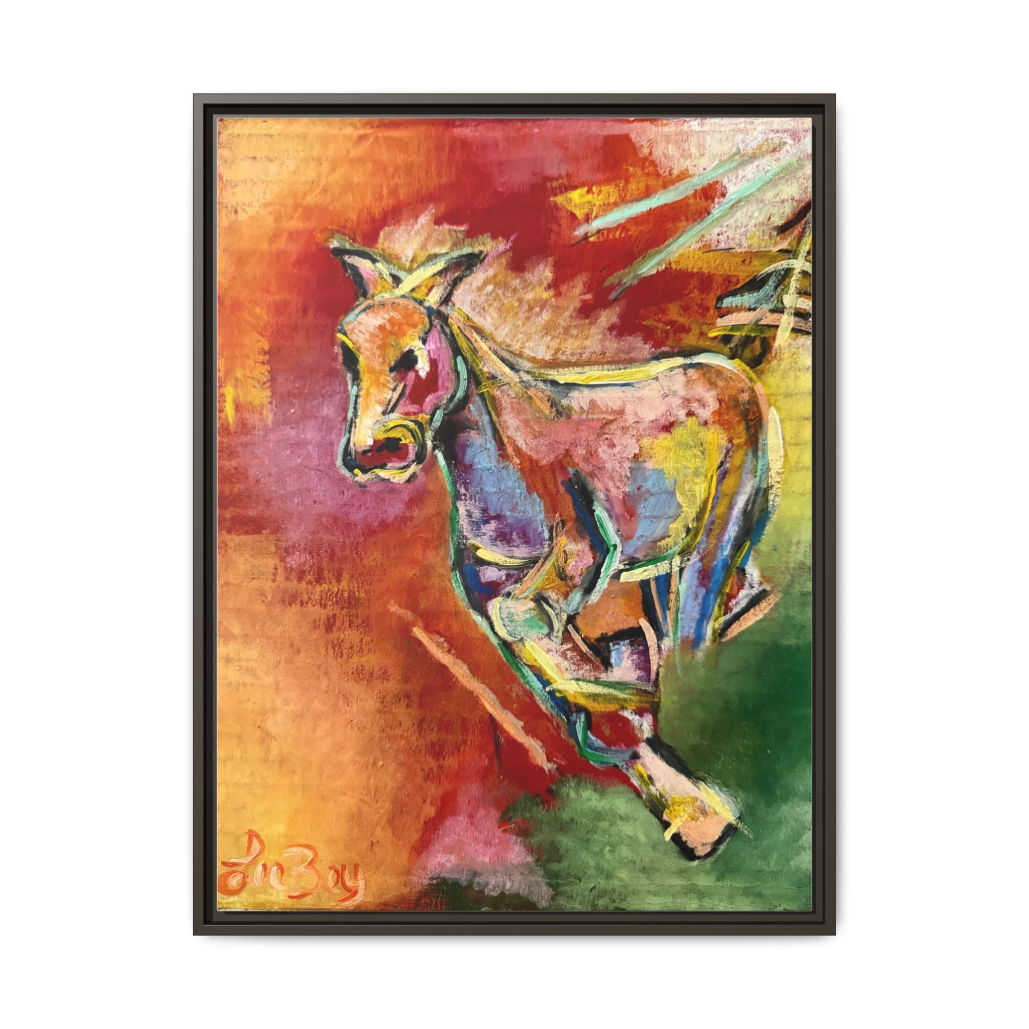 Horse Equine Color Burst