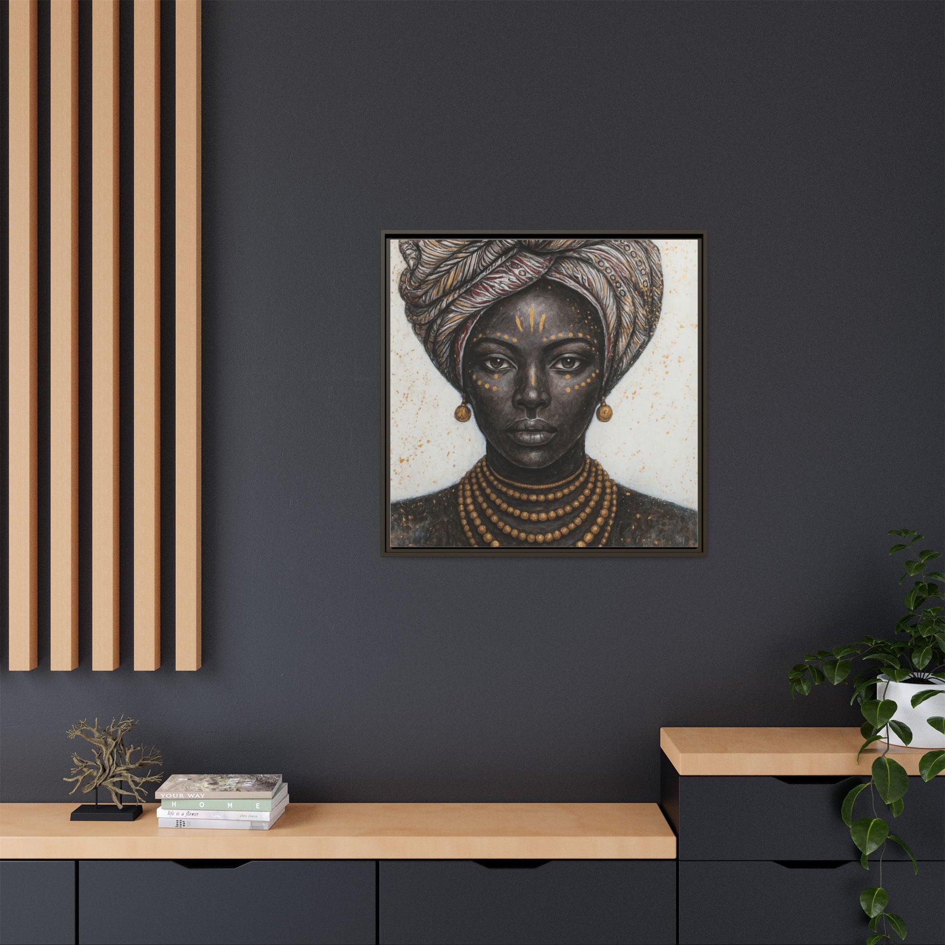 White Artistic African Lady
