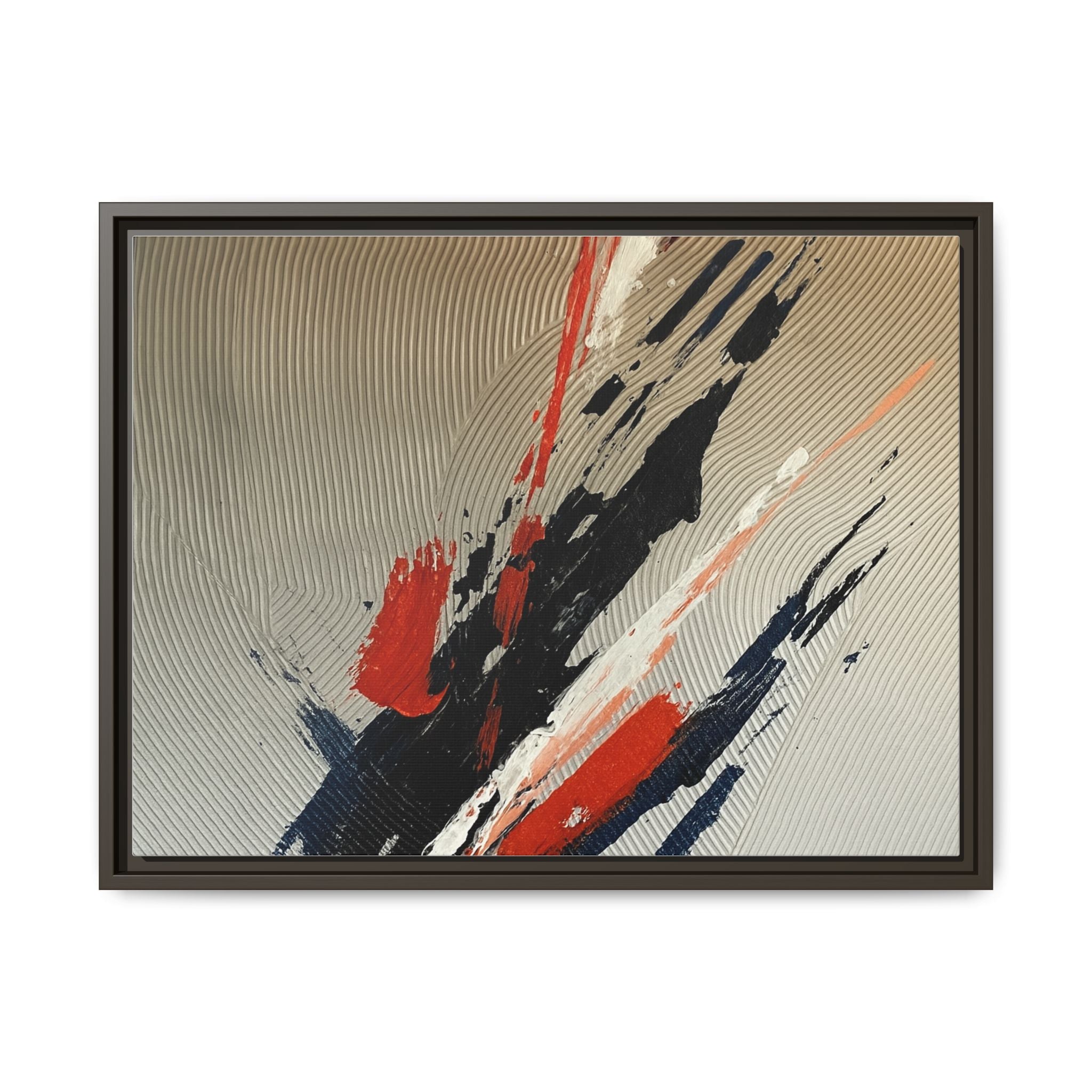 Black Red White Splatter