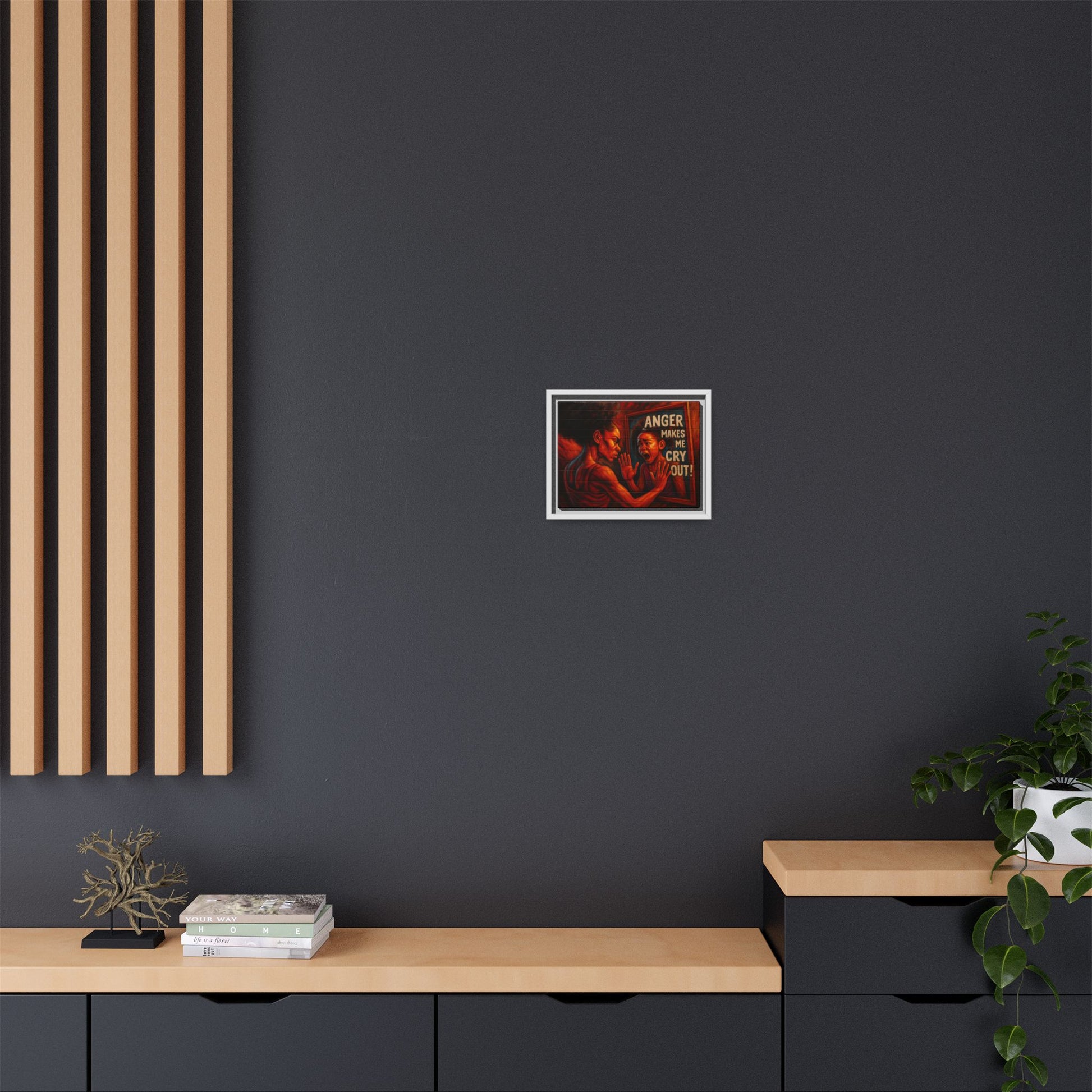 Framed Wall Art - Emotionally Resonant Canvas, Inspirational Home Decor, Powerful Motivational Gift, Unique Art for Self-Reflection