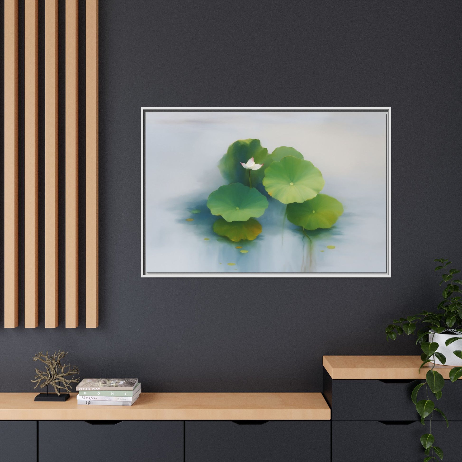 Serene Green Lotus