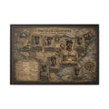 Discover Greatness Negro League Baseball Matte Framed Canvas Print