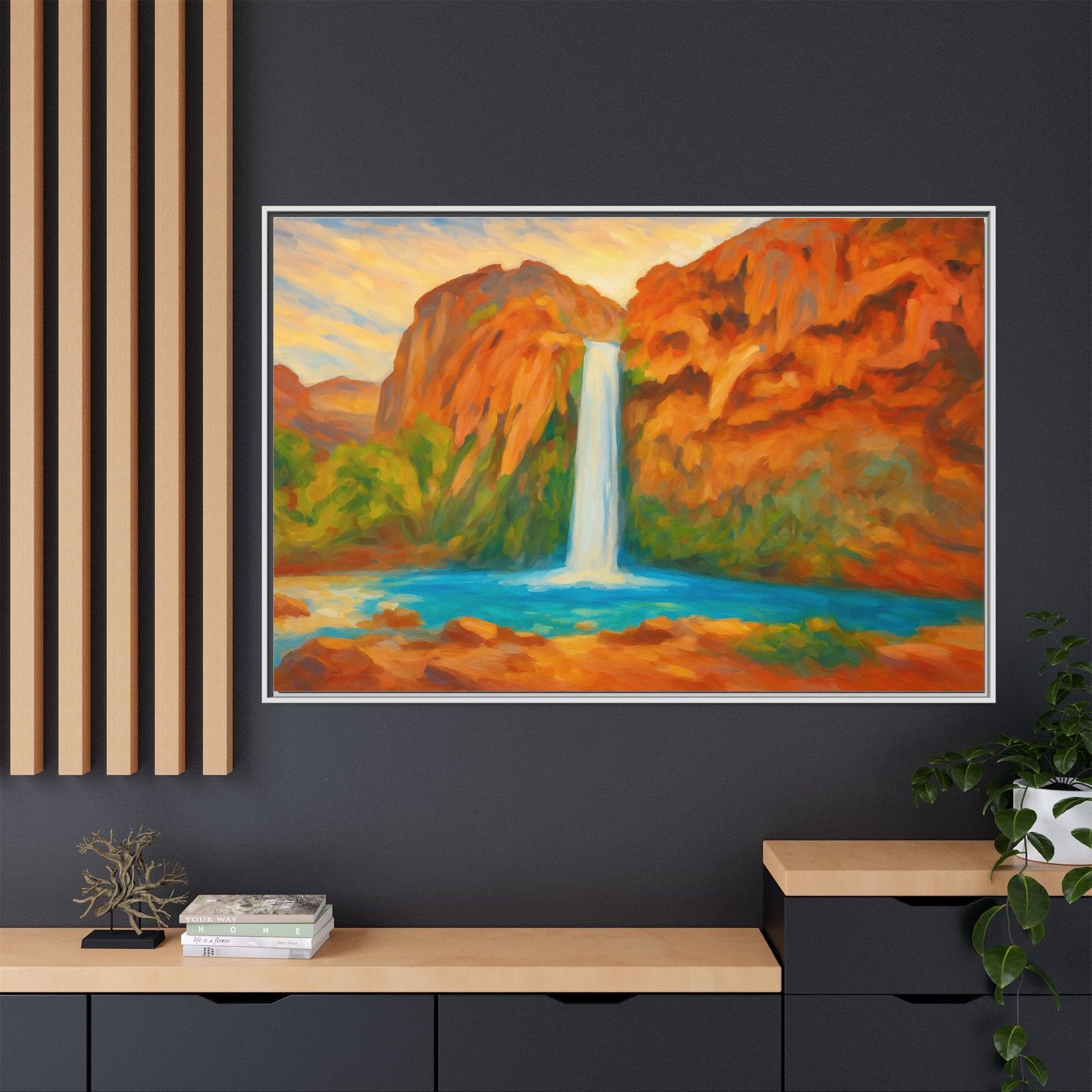 Waterfall Landscape Nature