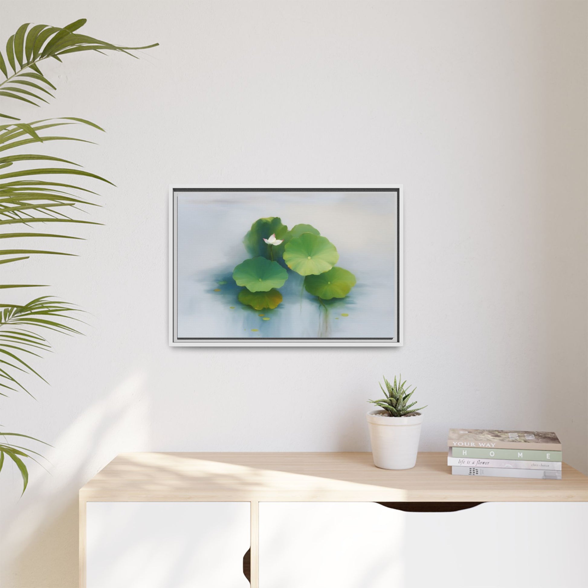 Serene Green Lotus