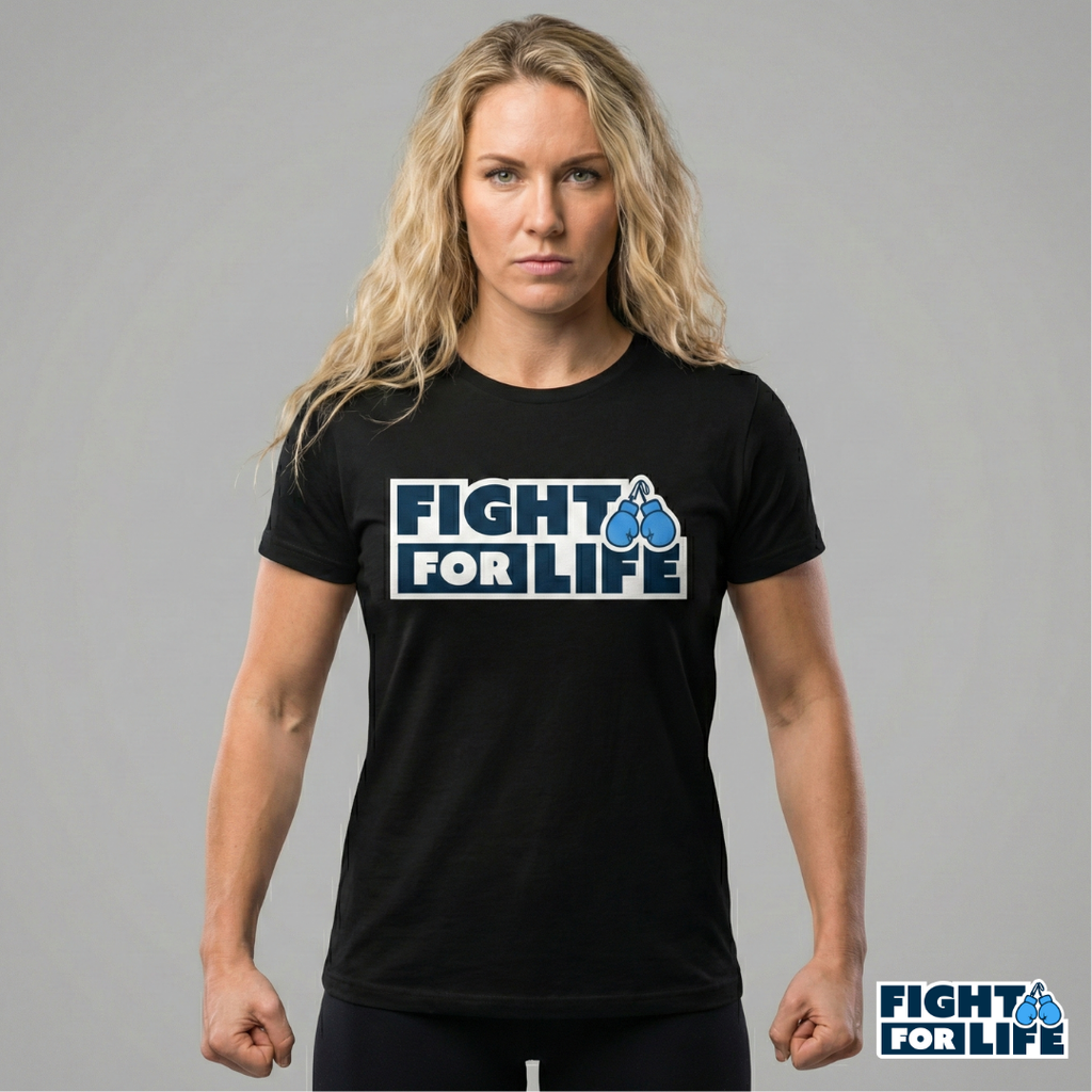 Fight For Life T-Shirt — Black Tee
