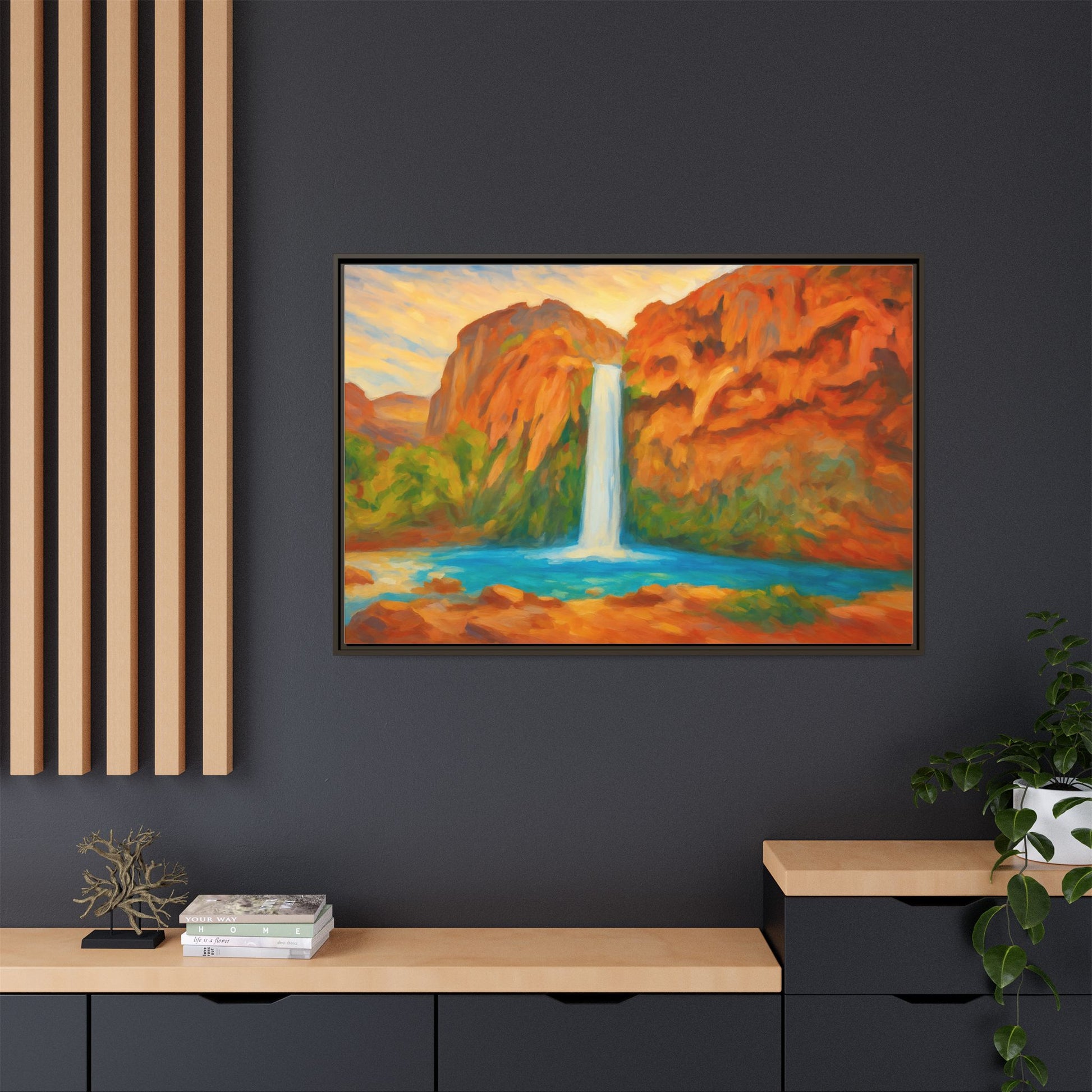 Waterfall Landscape Nature