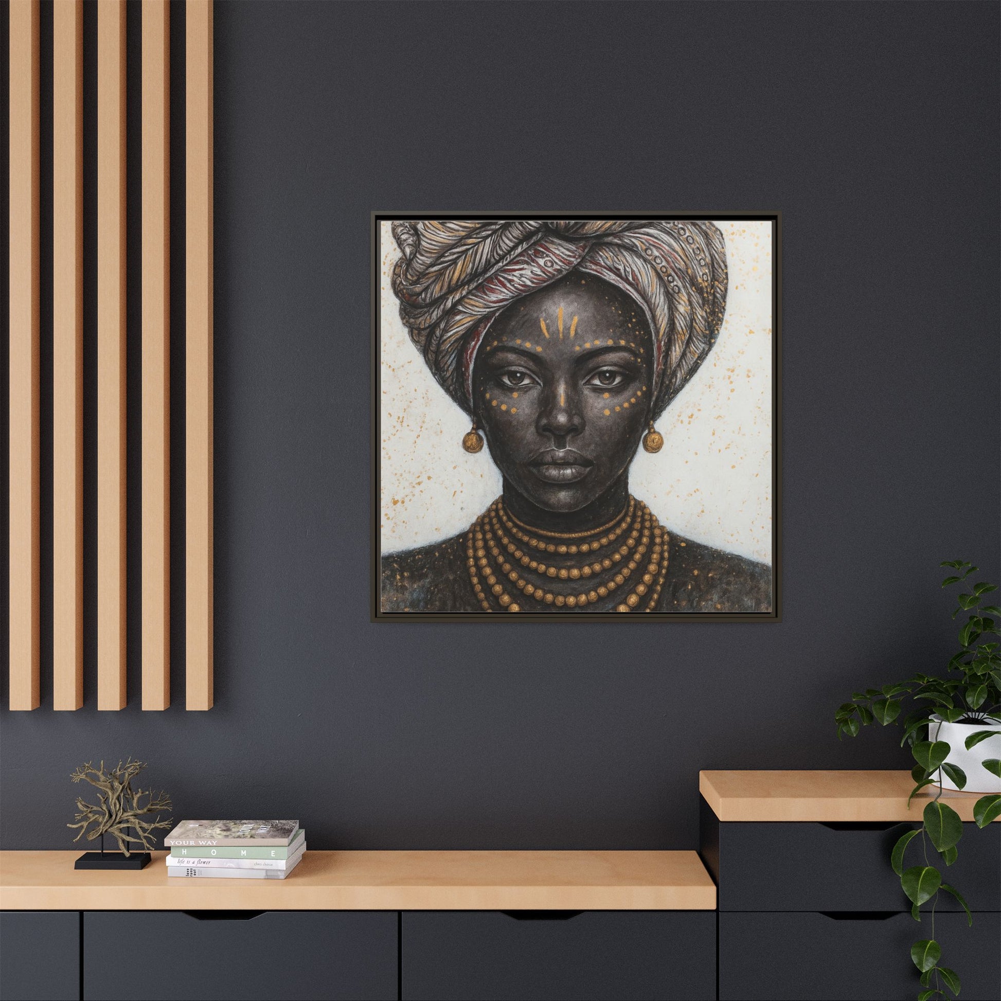 White Artistic African Lady