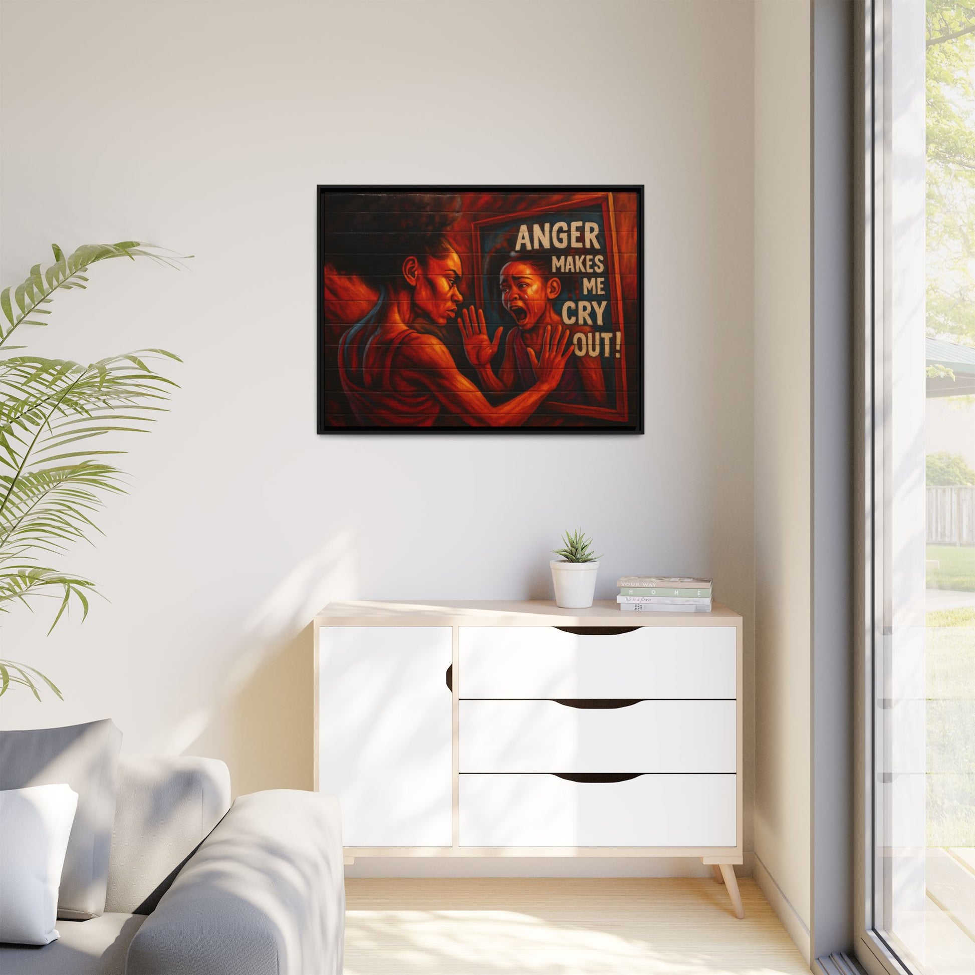 Framed Wall Art - Emotionally Resonant Canvas, Inspirational Home Decor, Powerful Motivational Gift, Unique Art for Self-Reflection