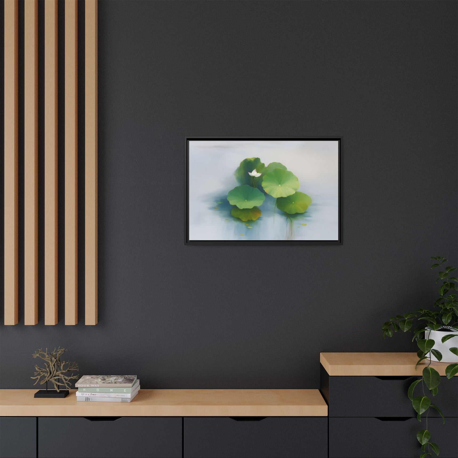 Serene Green Lotus