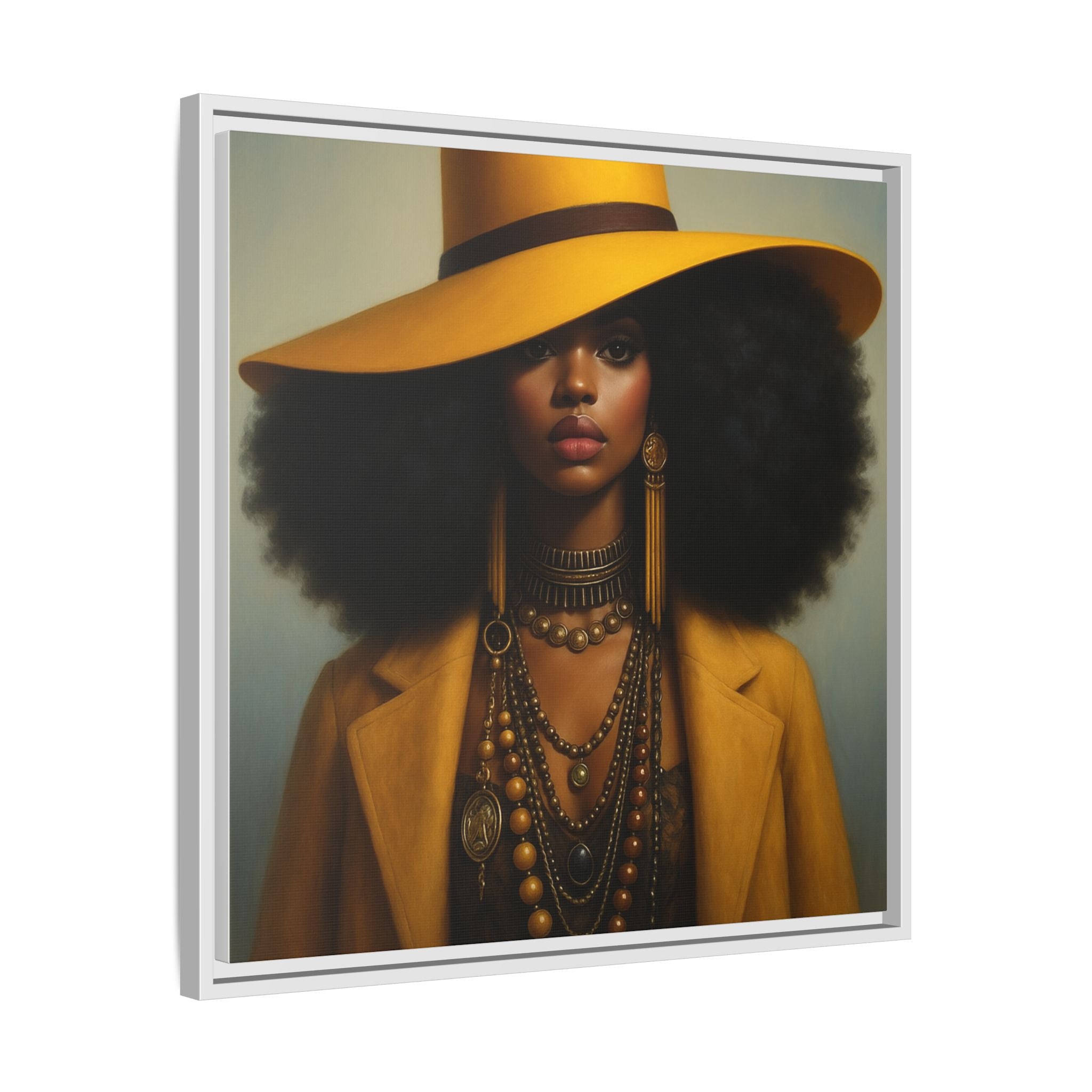 Yellow Afro Royalty of Elegance