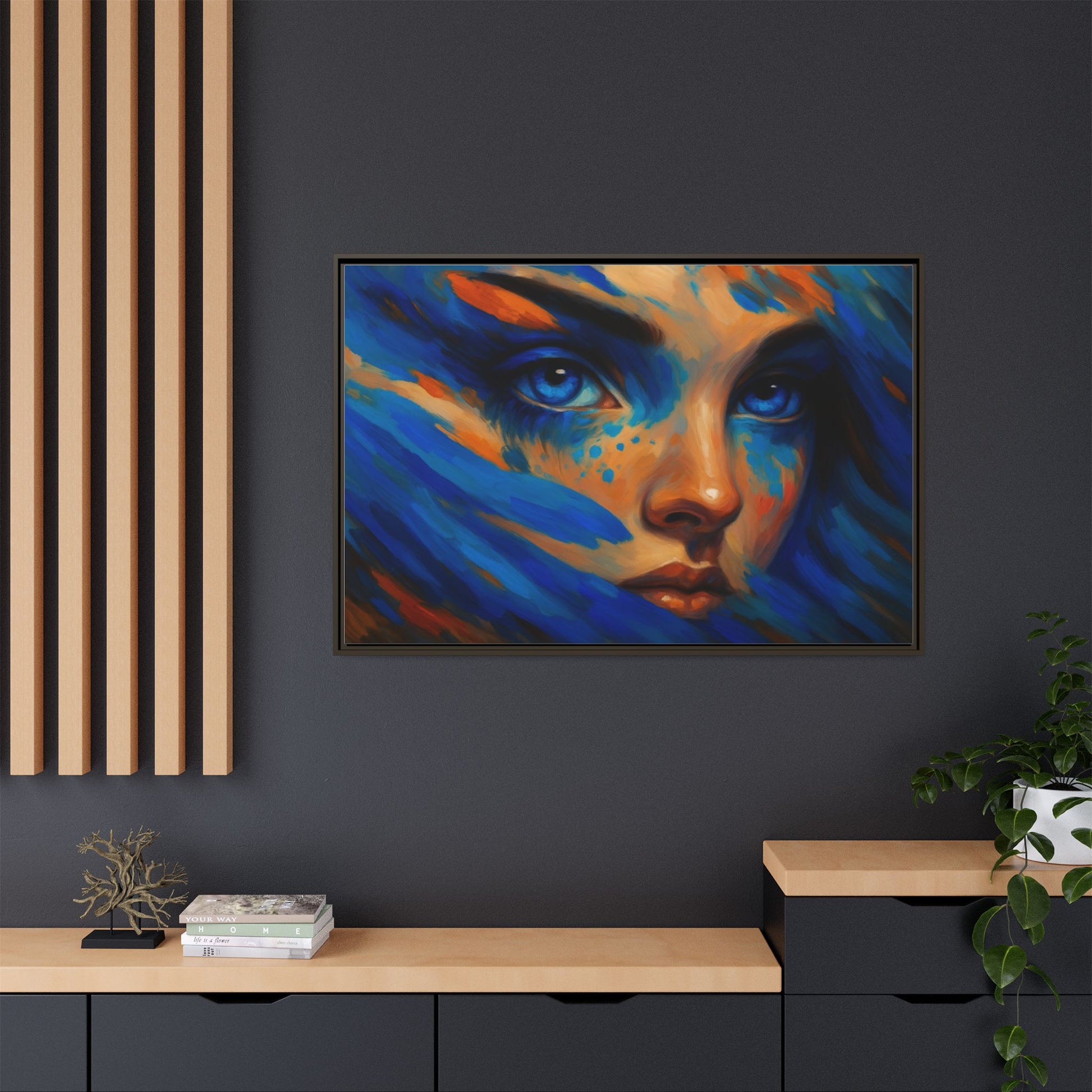 Vibrant Lady Blue Wave