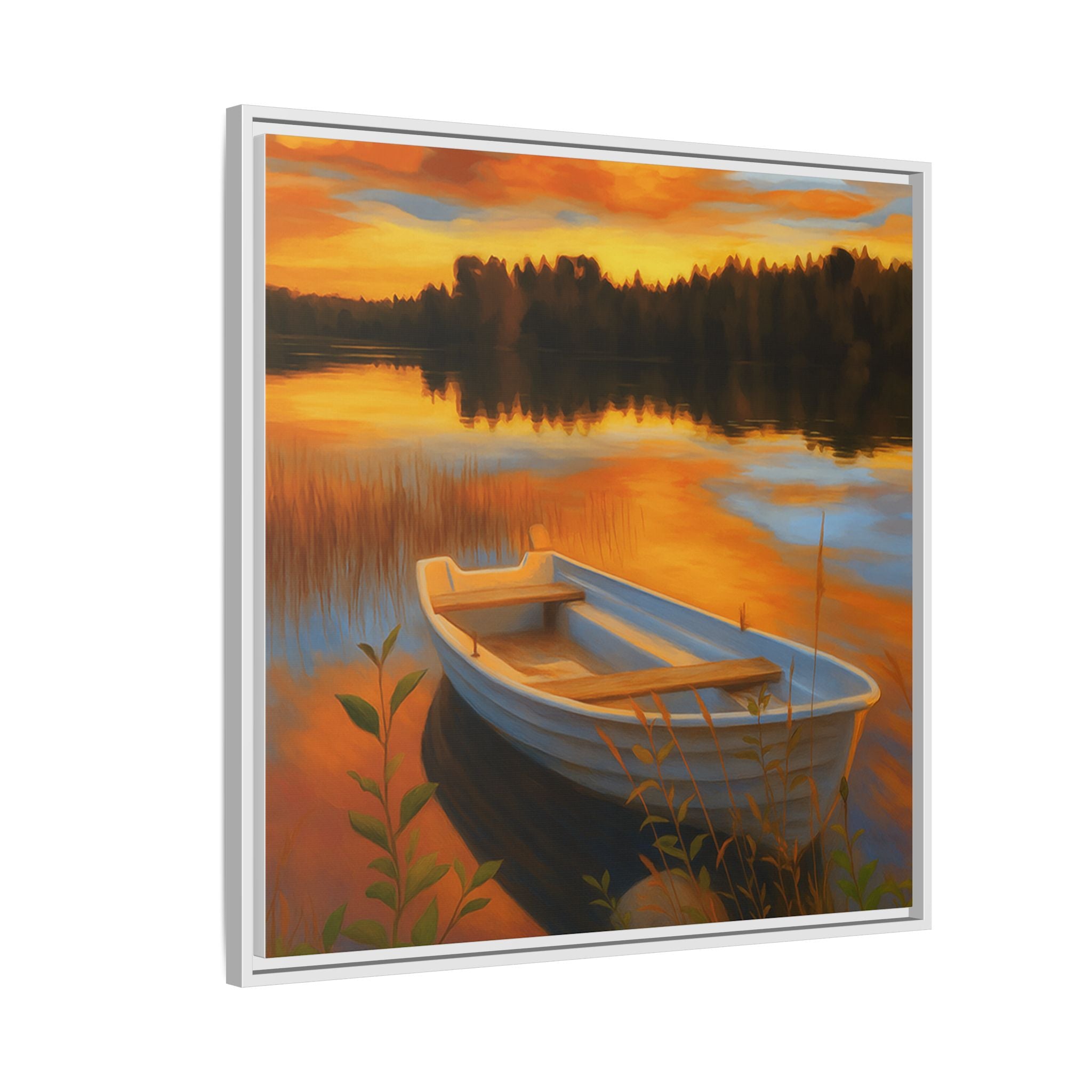 Sunset Boat Reflections