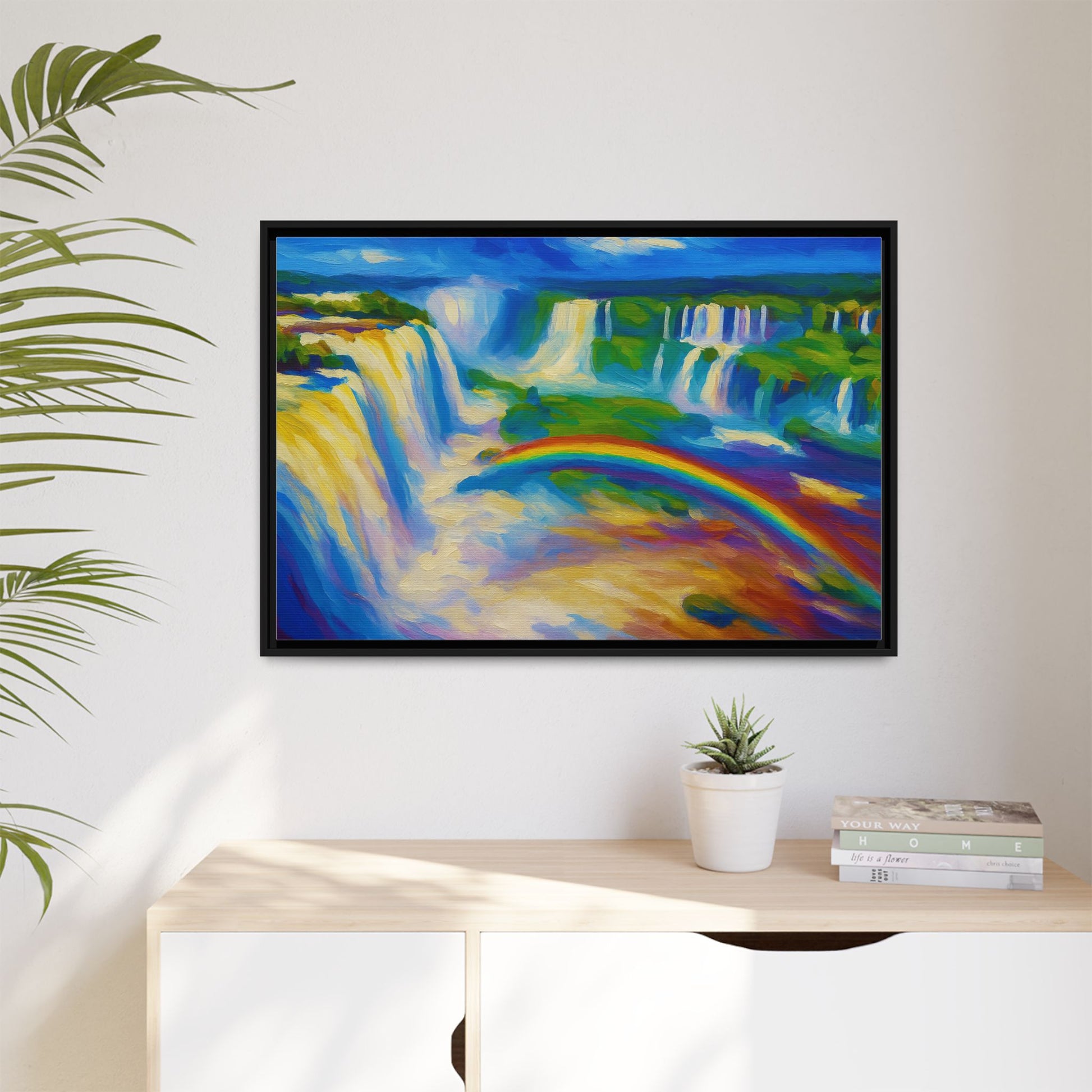 Waterfall Rainbow Splash