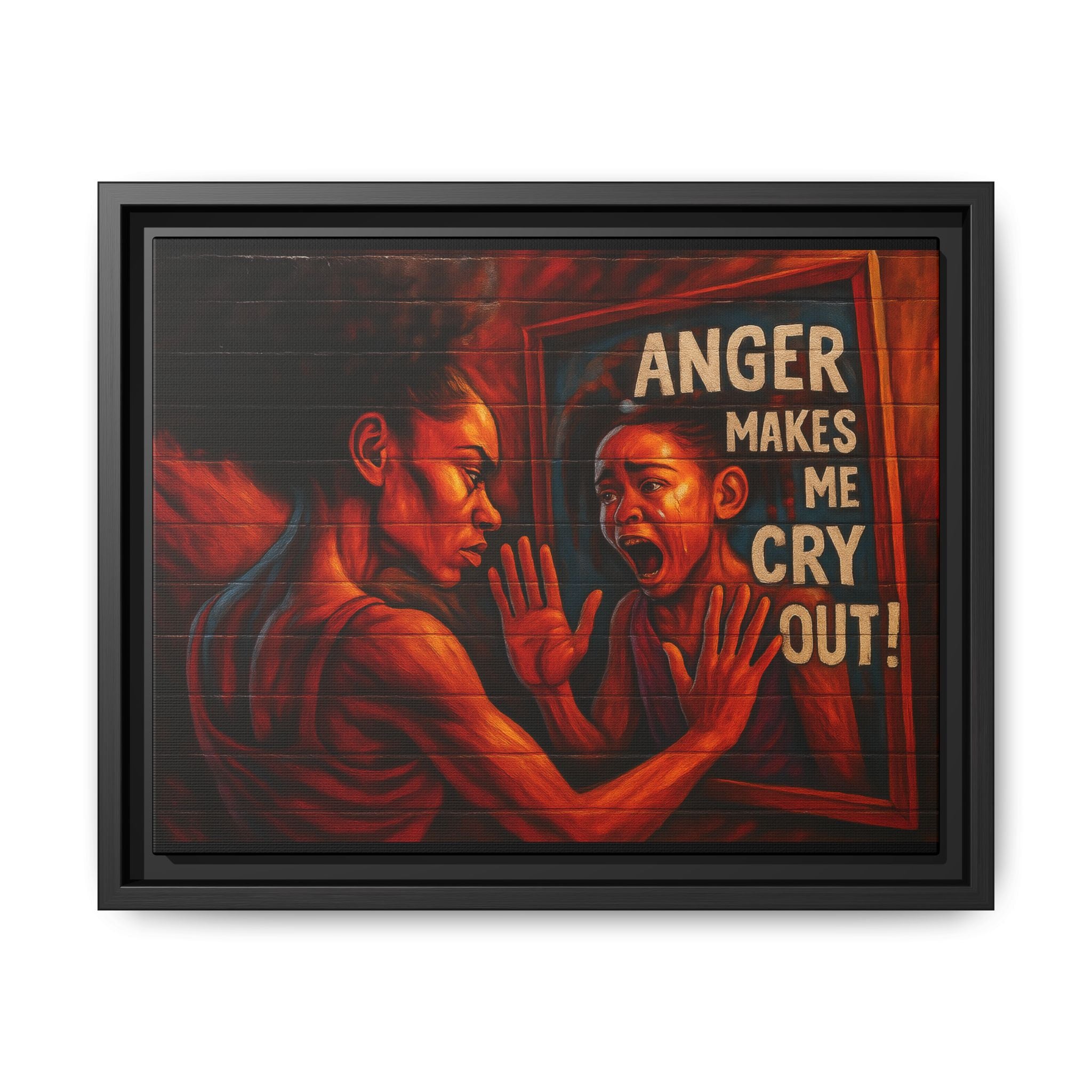 Framed Wall Art - Emotionally Resonant Canvas, Inspirational Home Decor, Powerful Motivational Gift, Unique Art for Self-Reflection