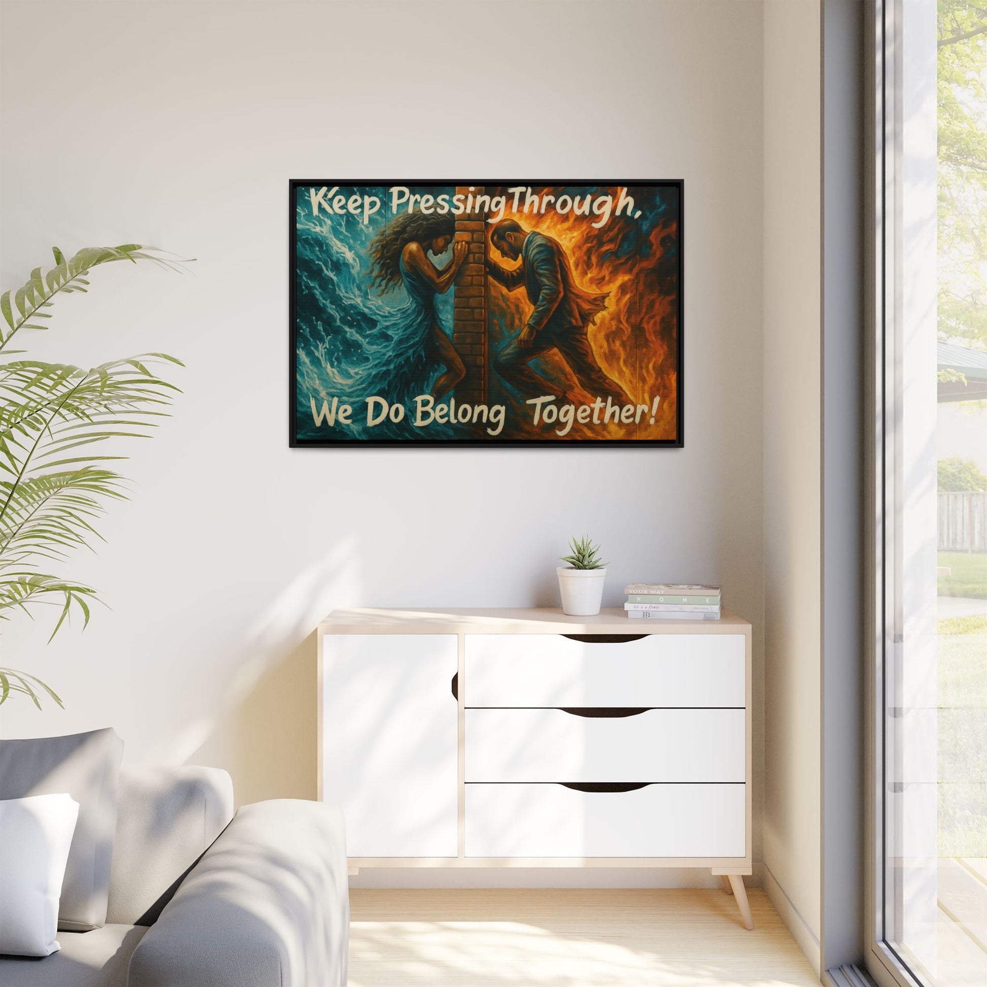Matte Canvas, Framed (Multi-color)
