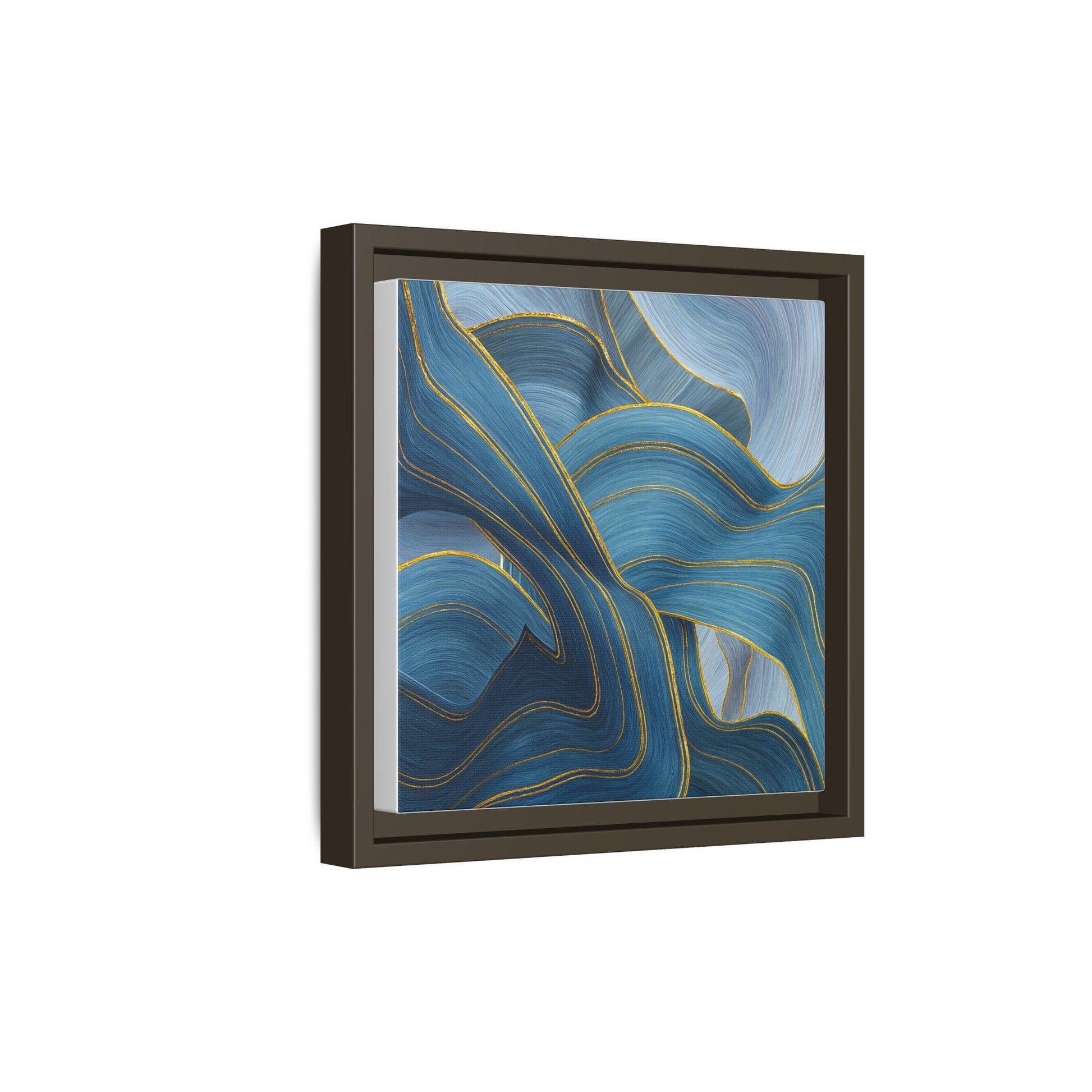 Blue Swirl Golden Trim