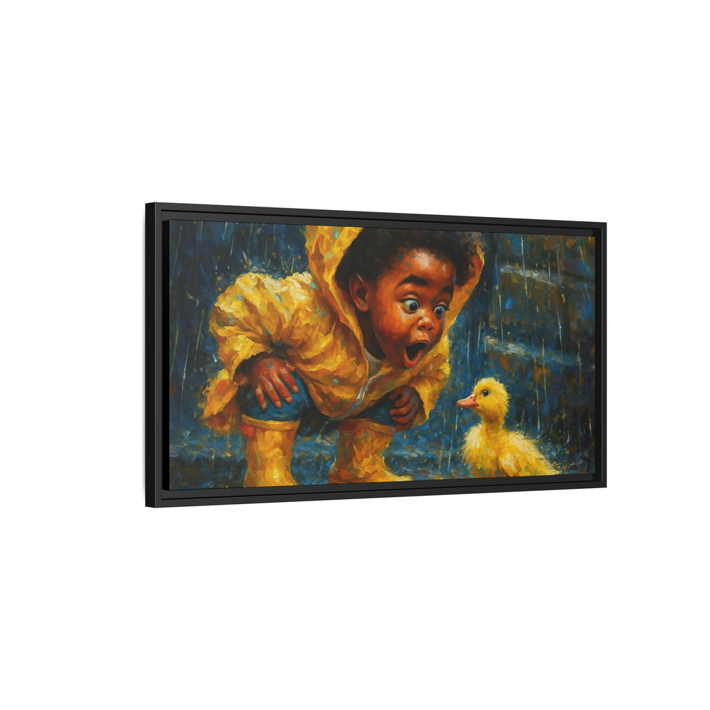 Yellow Child and Duck