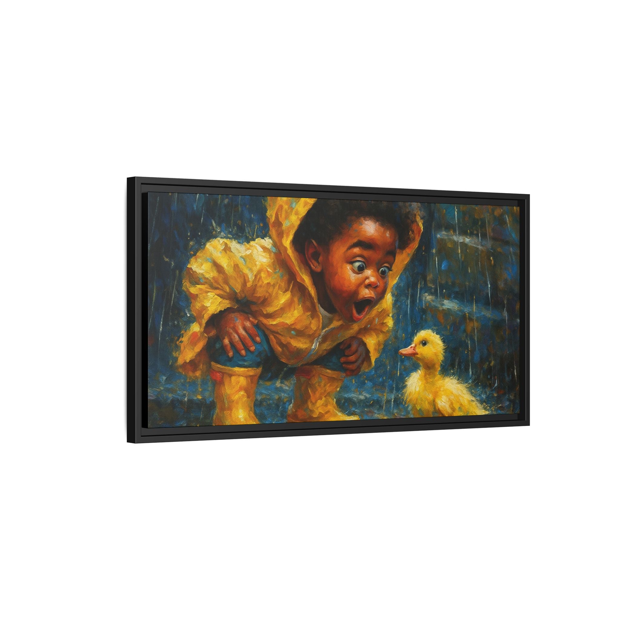 Yellow Child and Duck