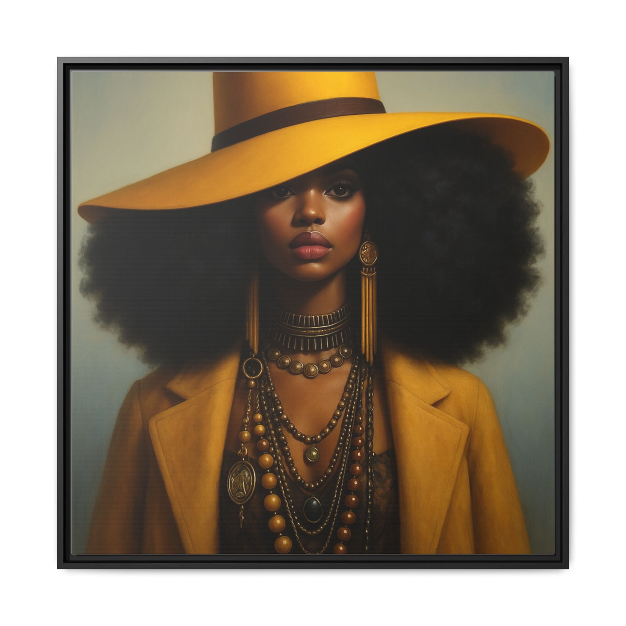 Yellow Afro Royalty of Elegance