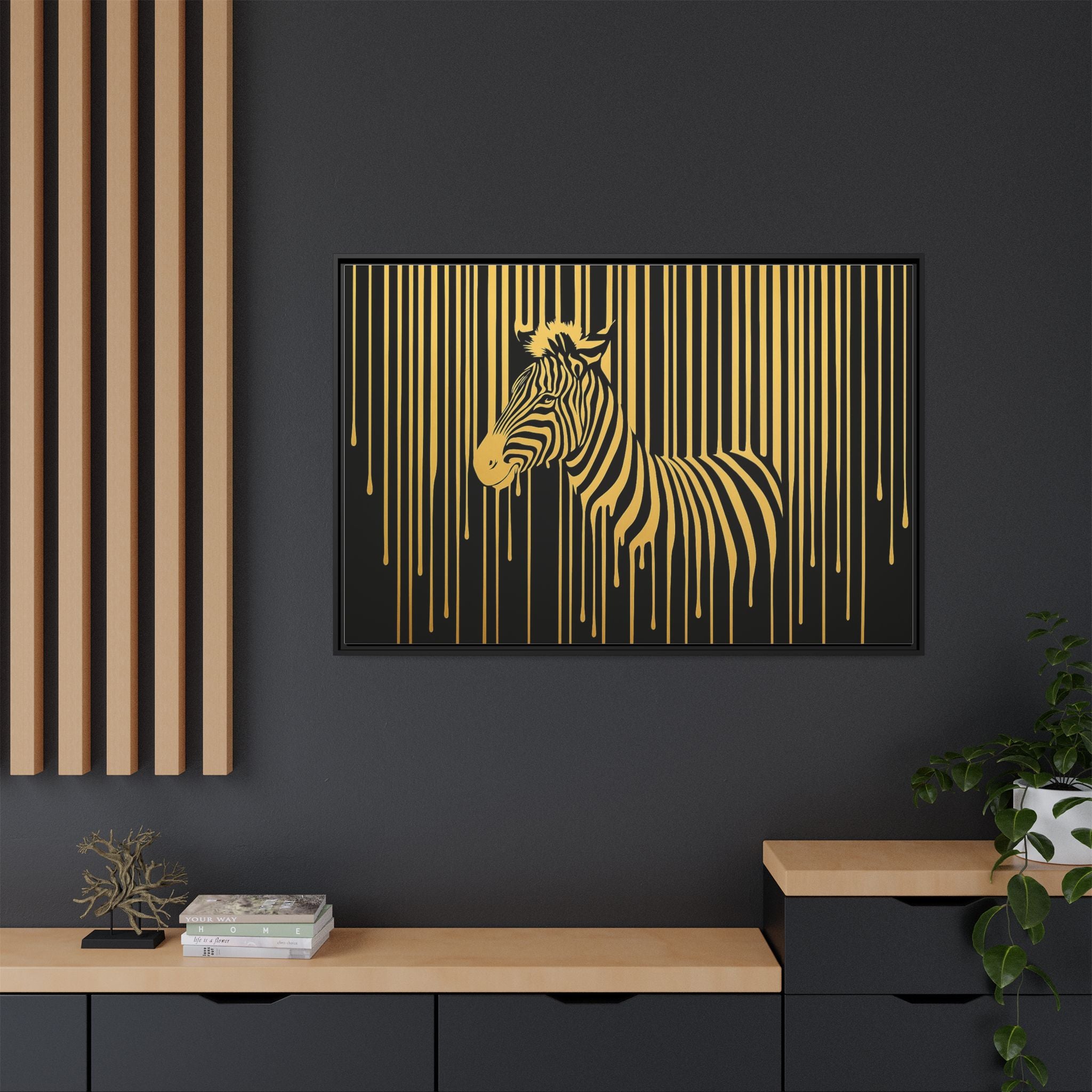 Gold Dripping Zebra