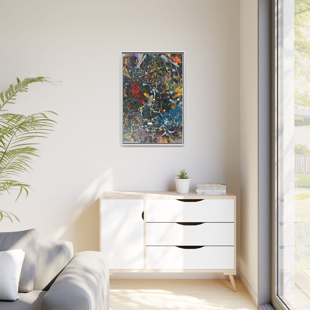 Colorful Abstract Framed Canvas Art