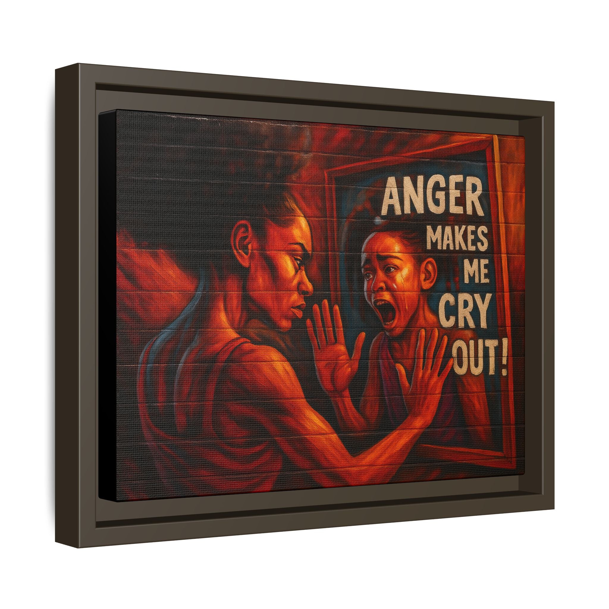 Framed Wall Art - Emotionally Resonant Canvas, Inspirational Home Decor, Powerful Motivational Gift, Unique Art for Self-Reflection