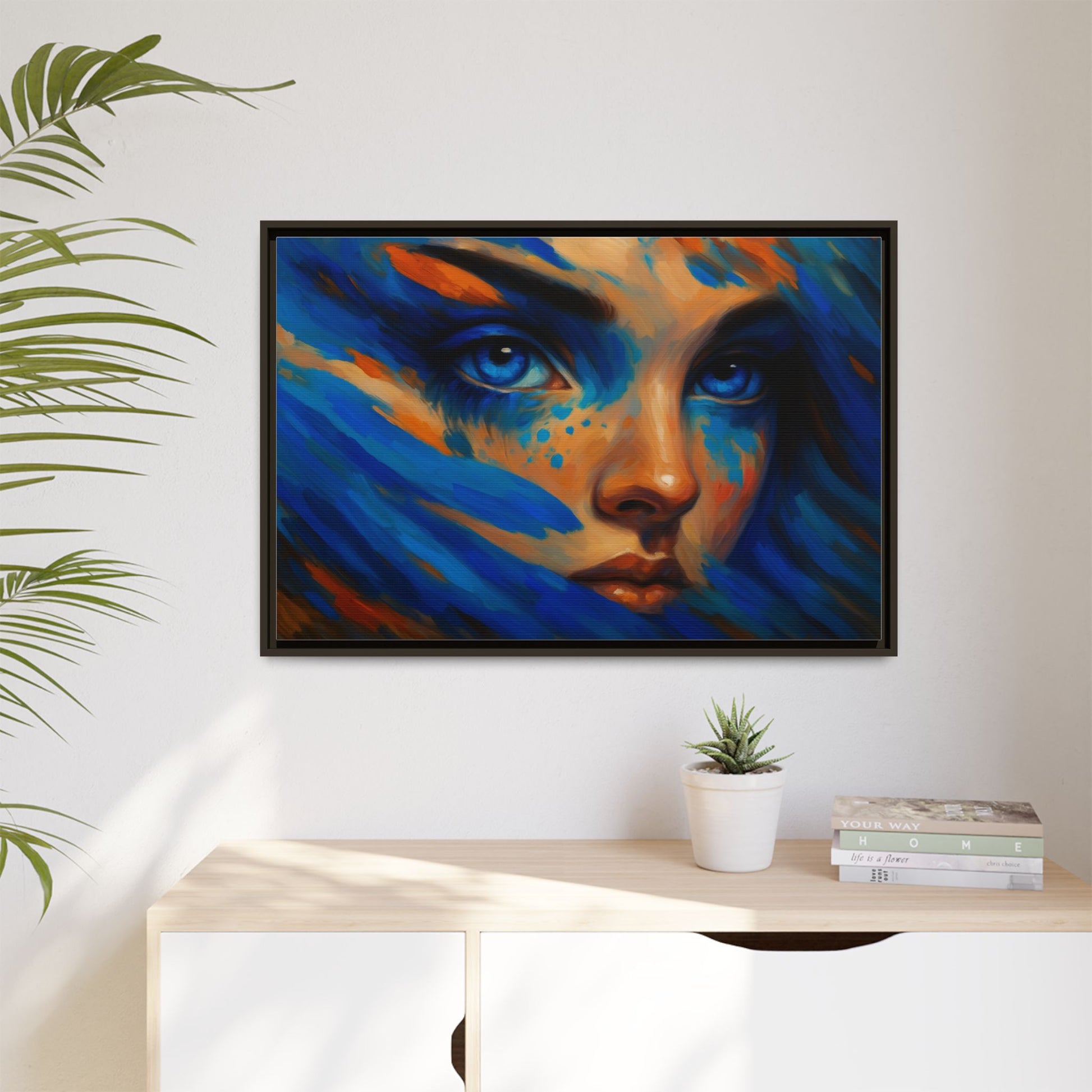 Vibrant Lady Blue Wave