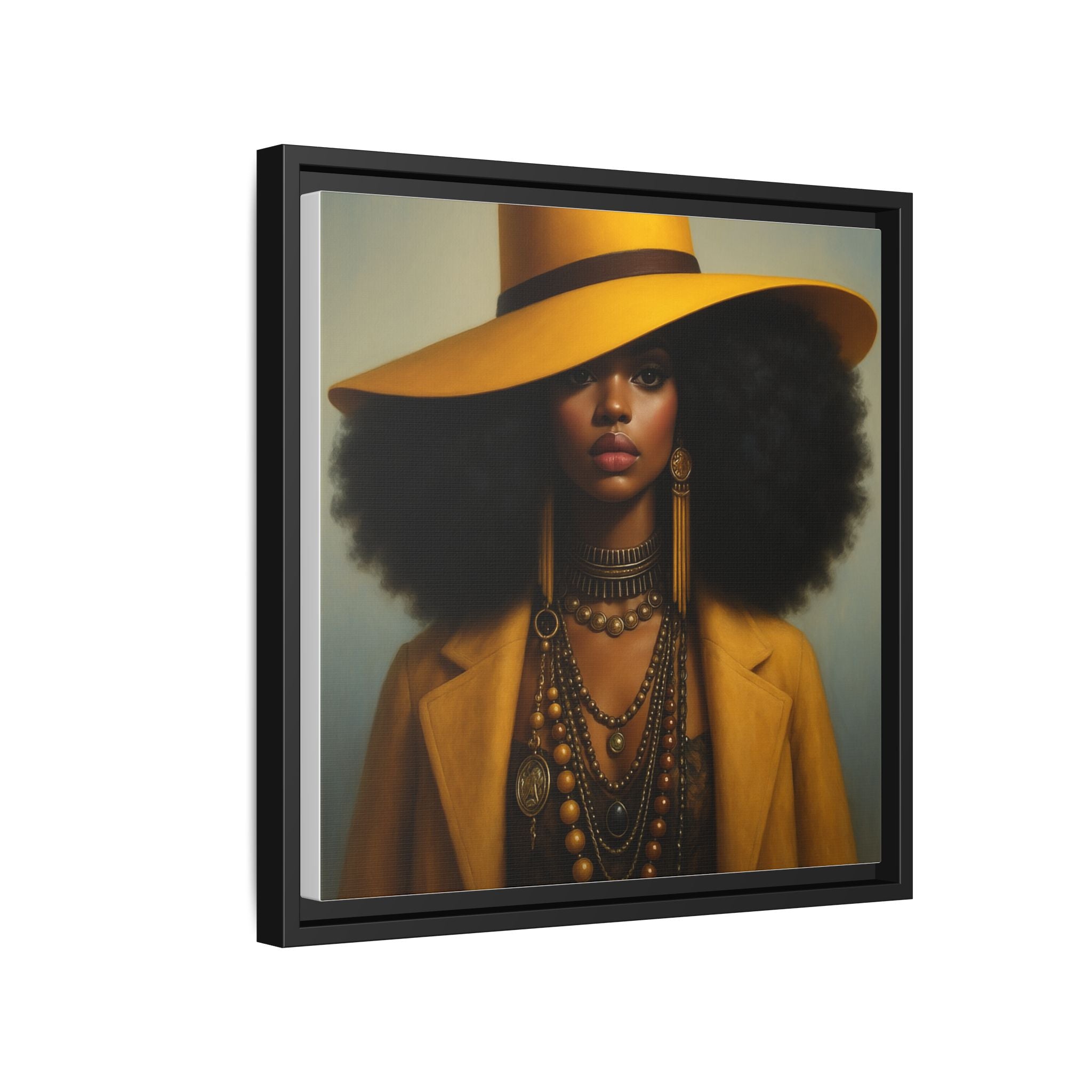 Yellow Afro Royalty of Elegance