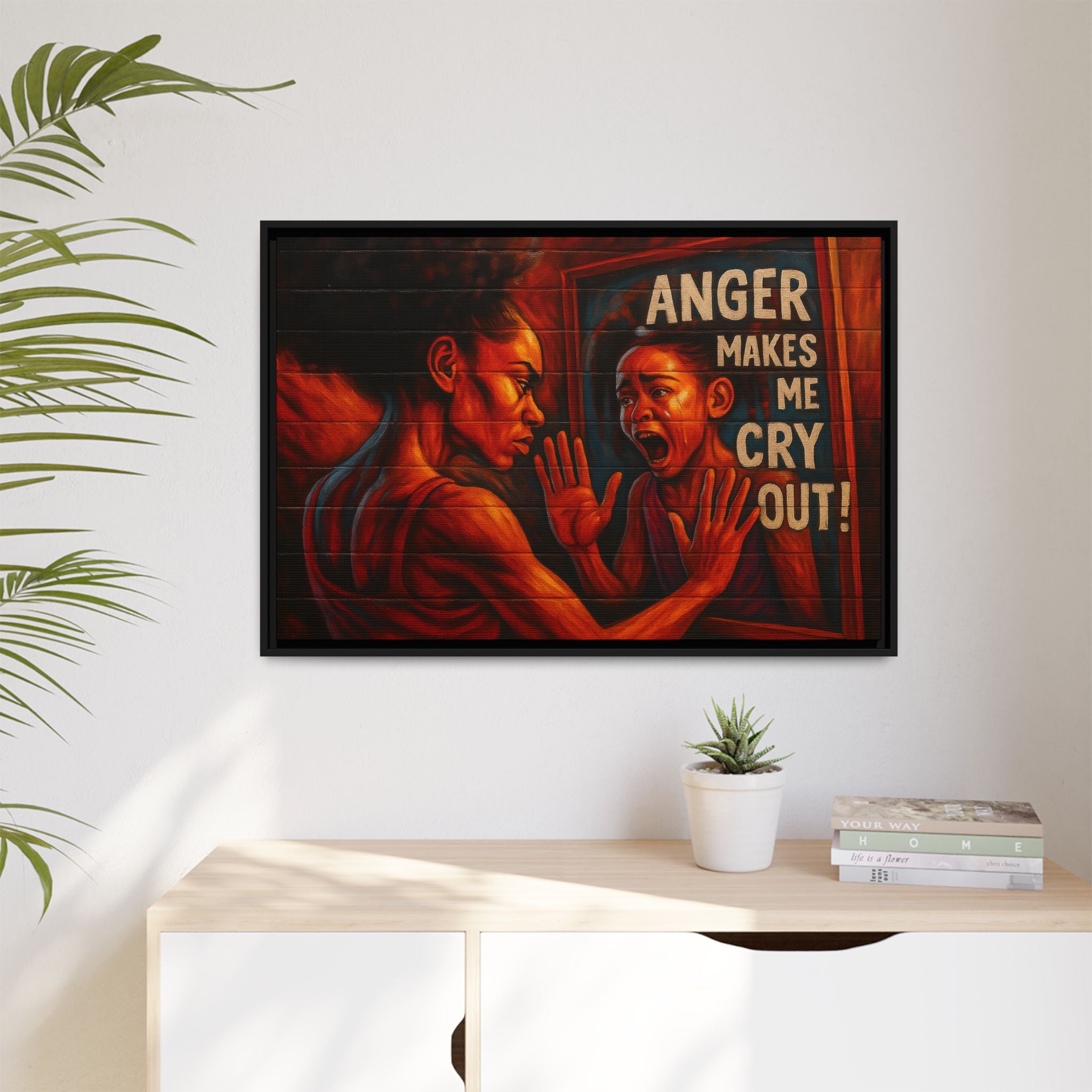 Framed Wall Art - Emotionally Resonant Canvas, Inspirational Home Decor, Powerful Motivational Gift, Unique Art for Self-Reflection