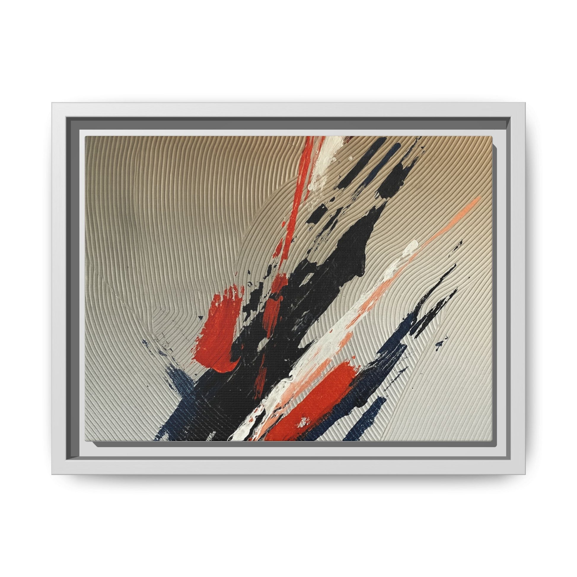 Black Red White Splatter