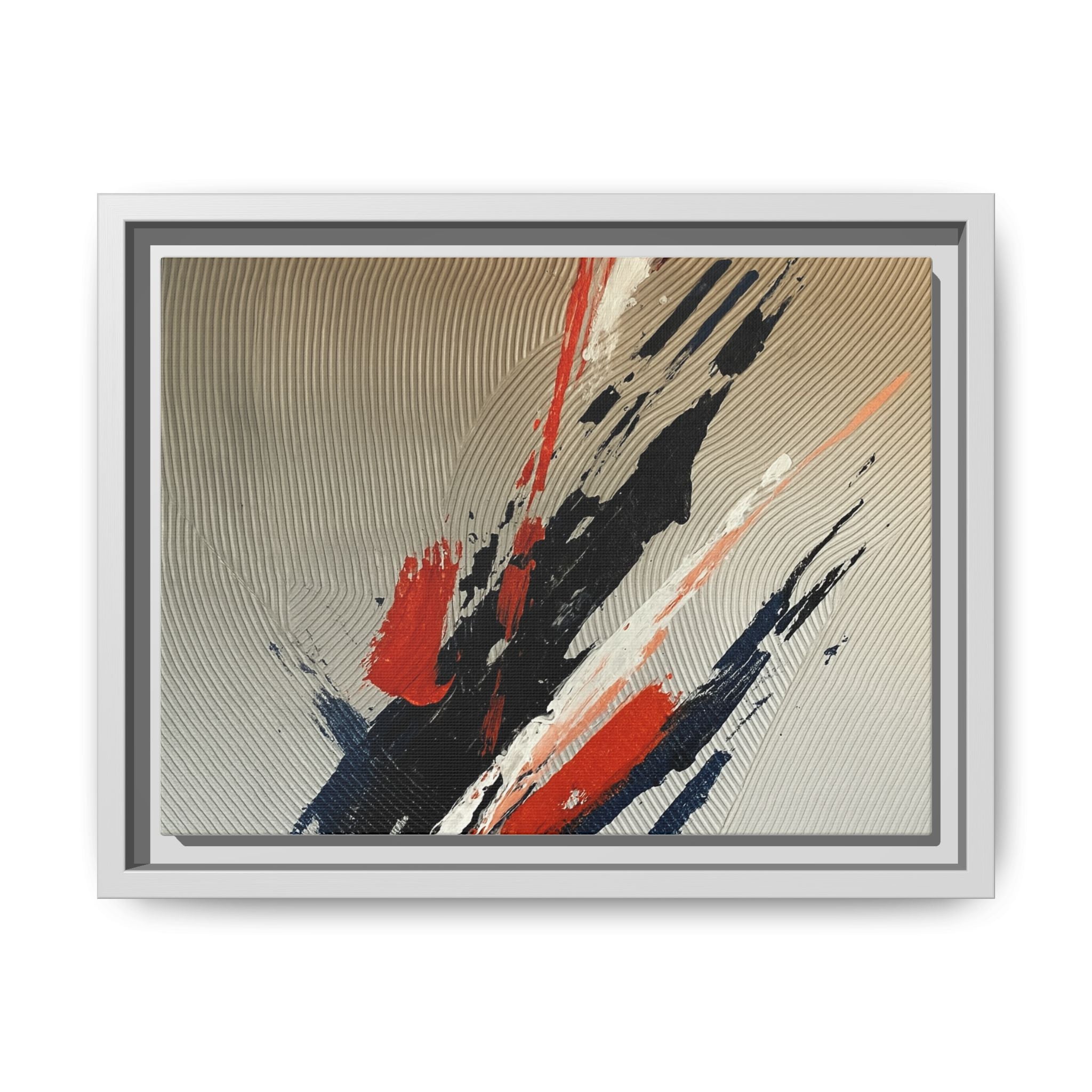 Black Red White Splatter