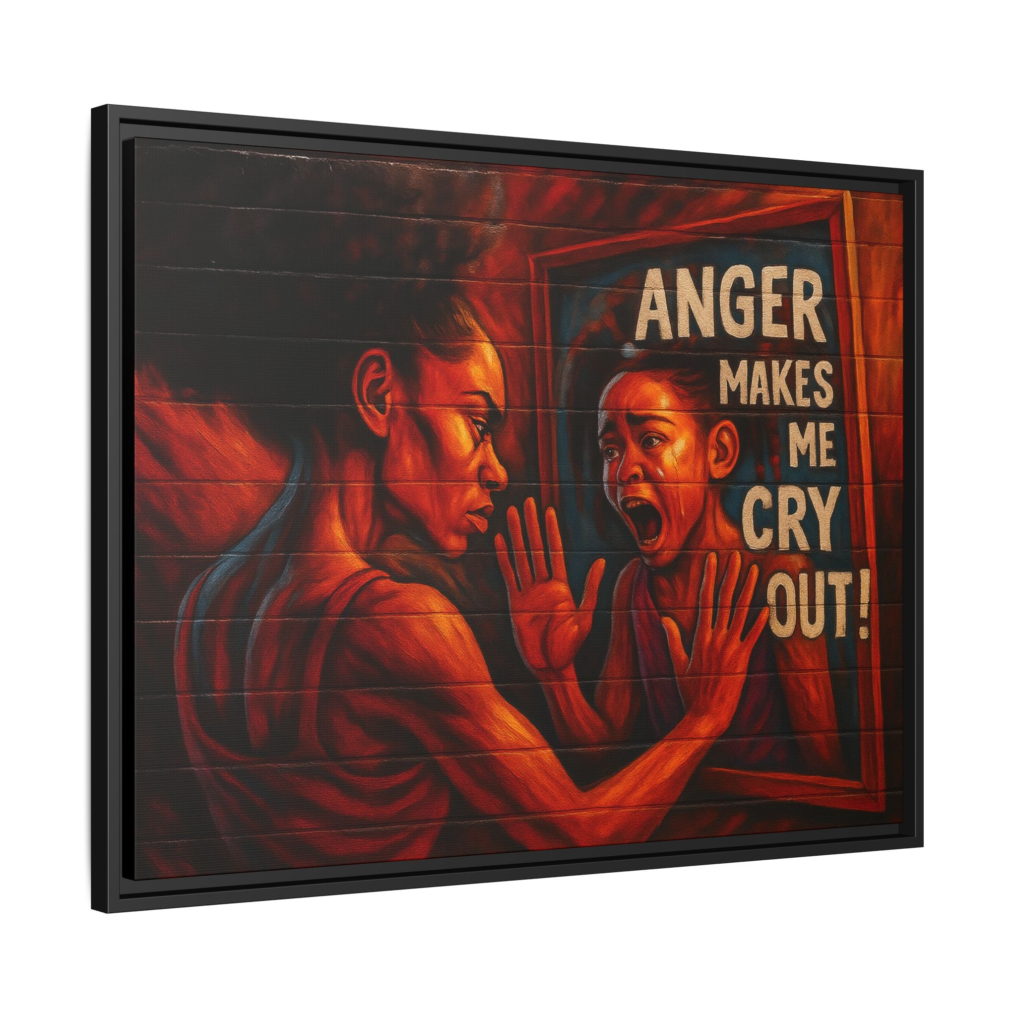 Framed Wall Art - Emotionally Resonant Canvas, Inspirational Home Decor, Powerful Motivational Gift, Unique Art for Self-Reflection