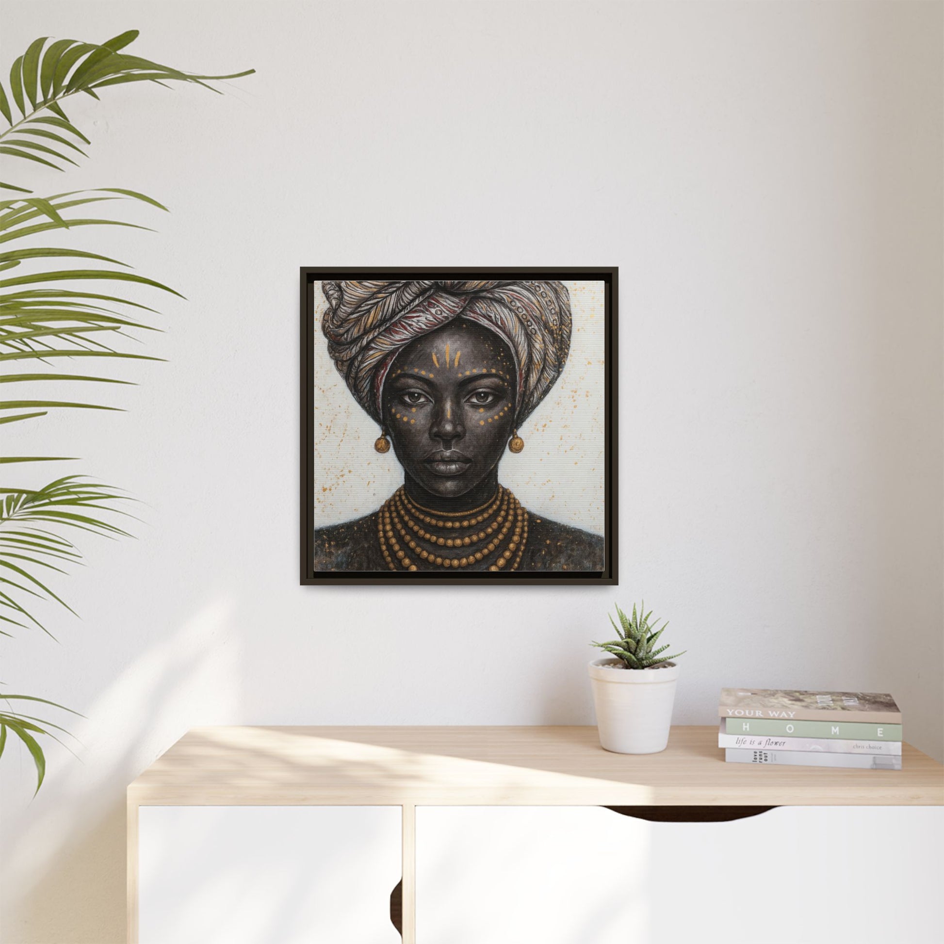 White Artistic African Lady
