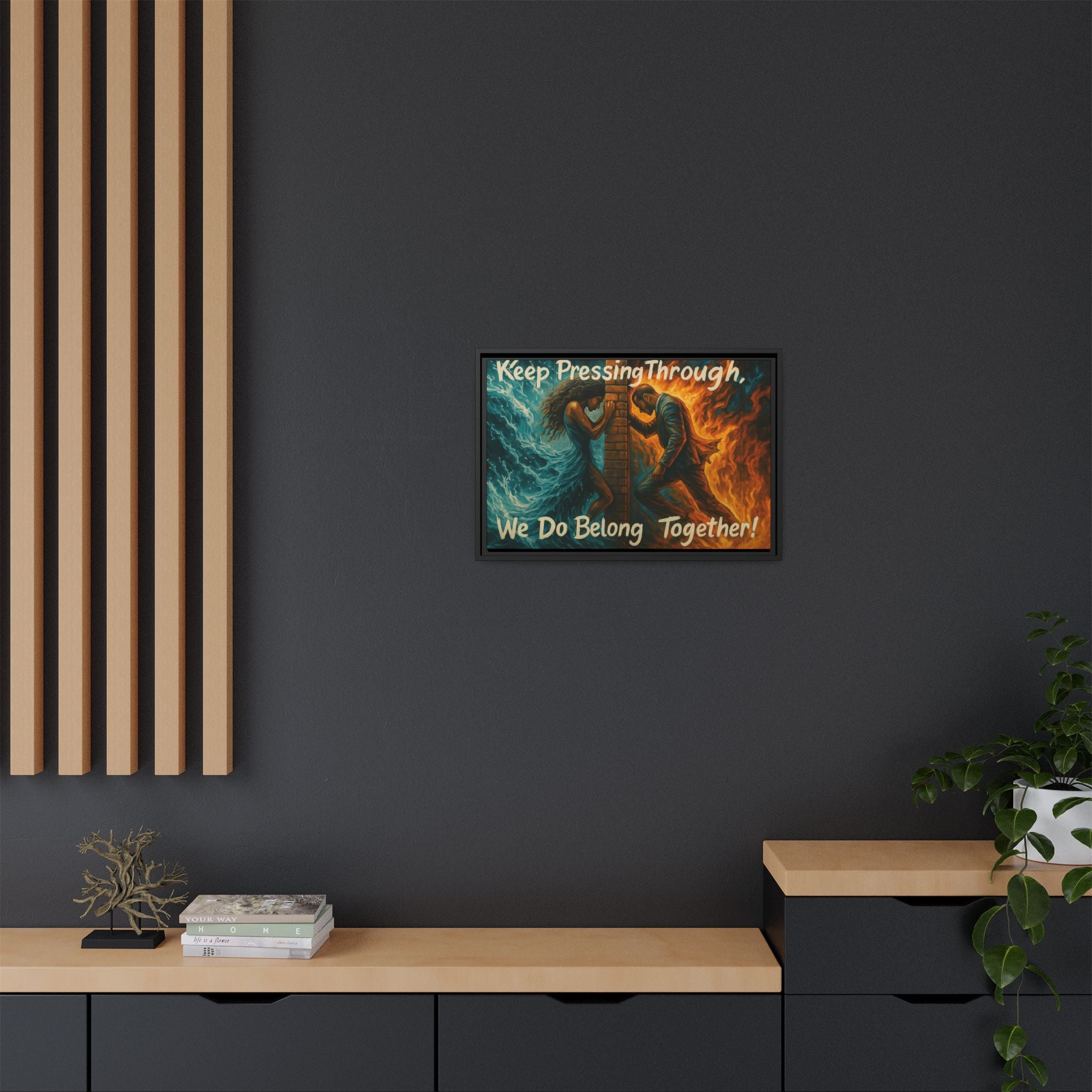 Matte Canvas, Framed (Multi-color)