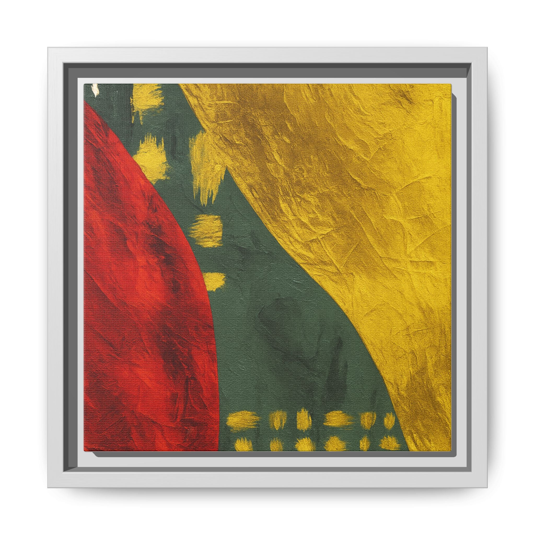Red Green Gold Abstract