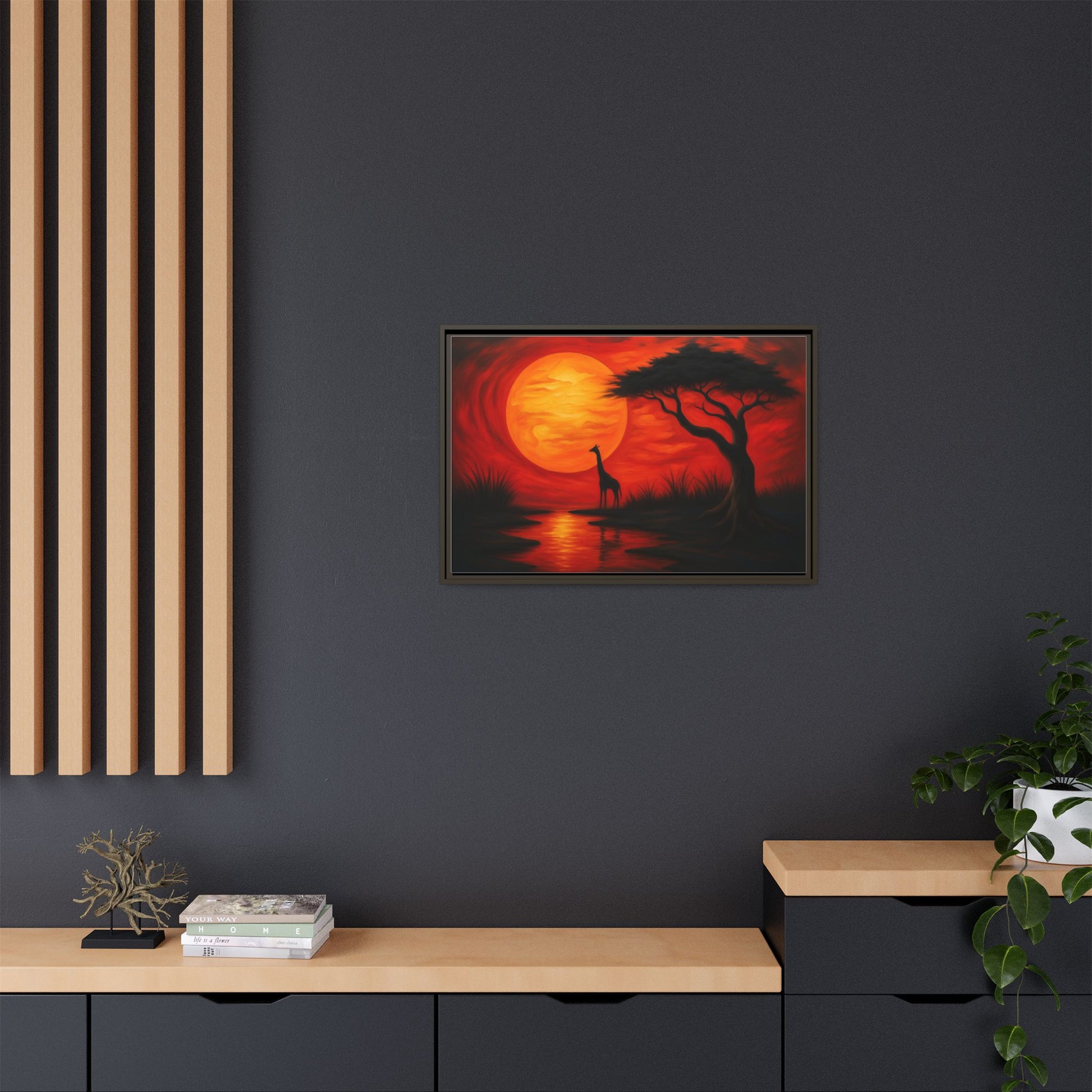 Giraffe Savanna Sunset