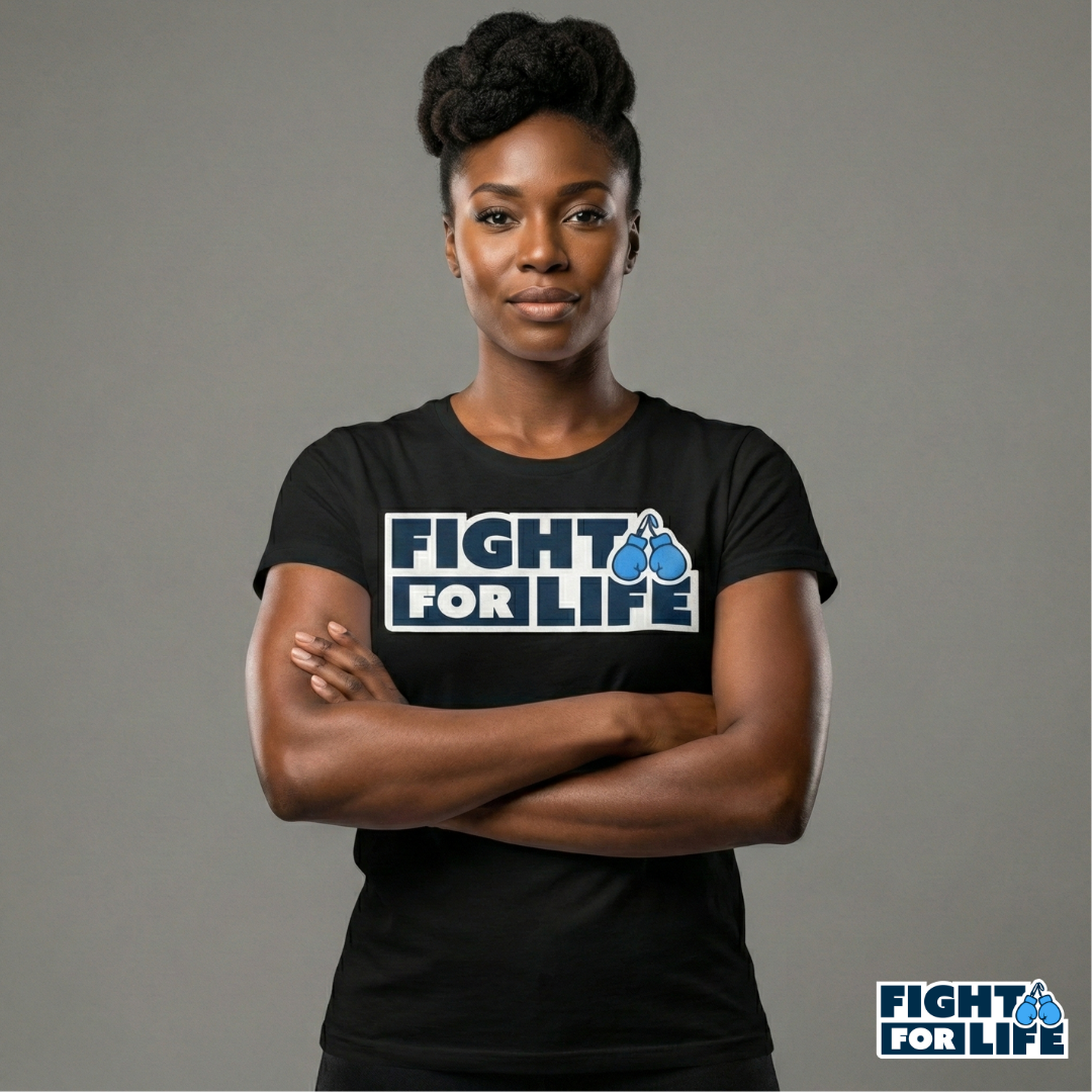 Fight For Life T-Shirt — Black Tee